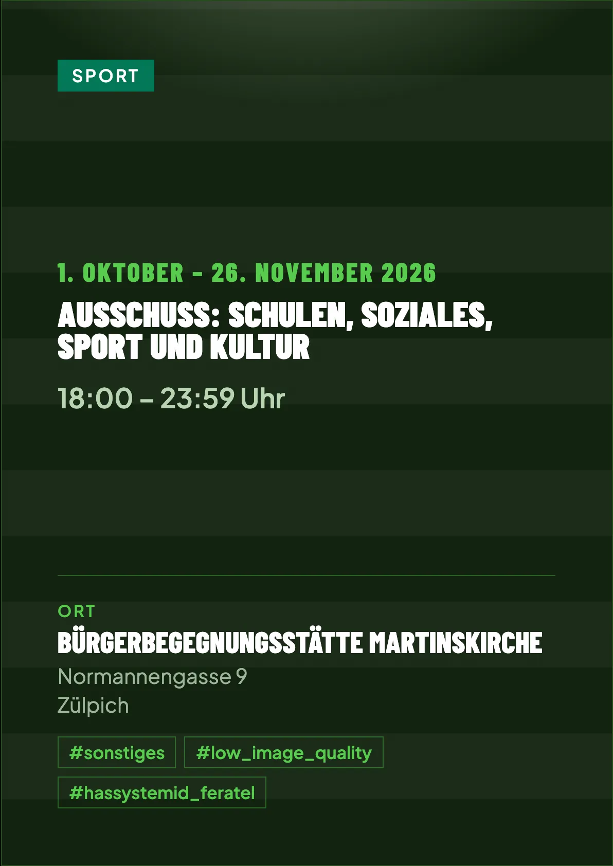 Veranstaltungsflyer