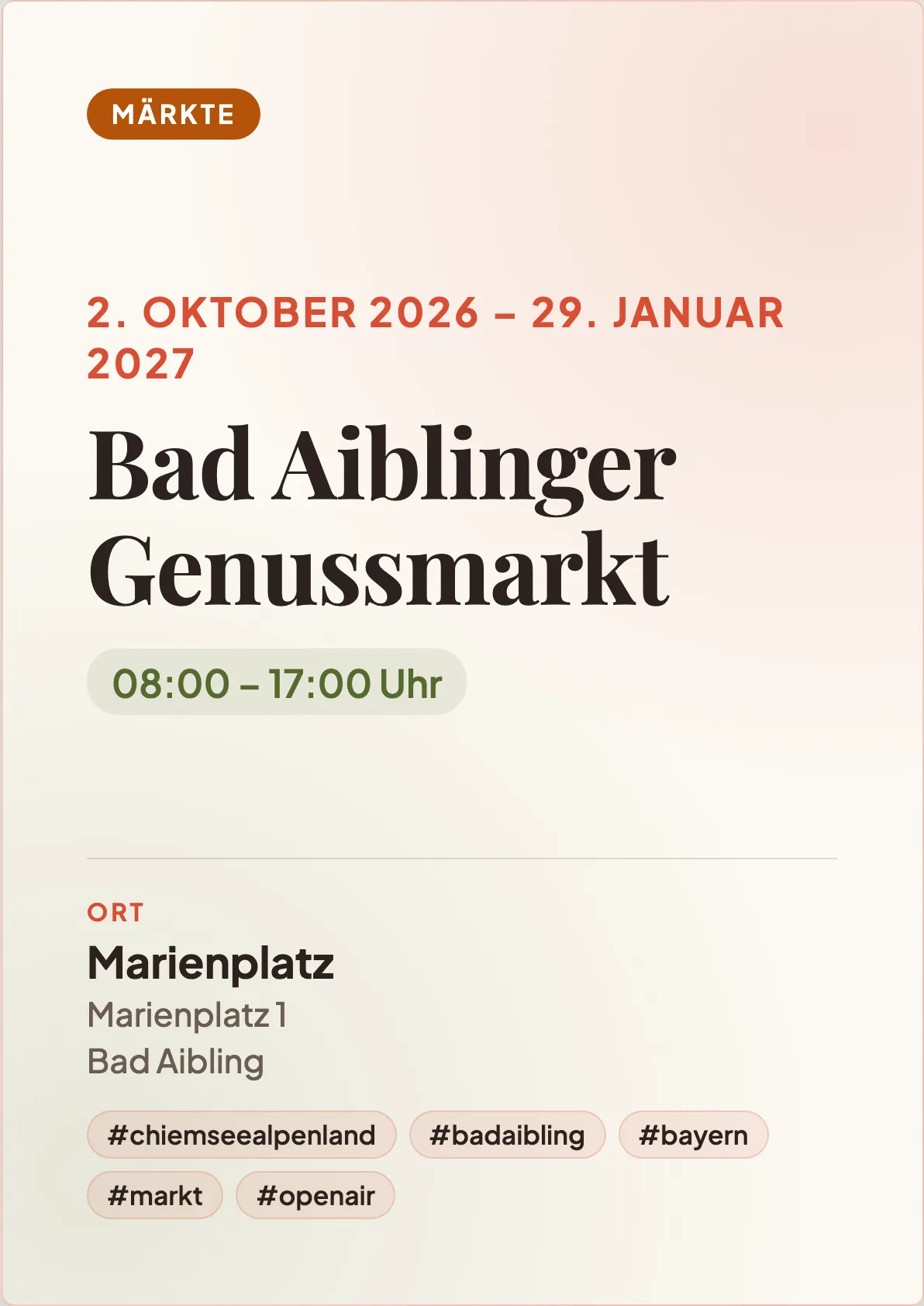 Veranstaltungsflyer