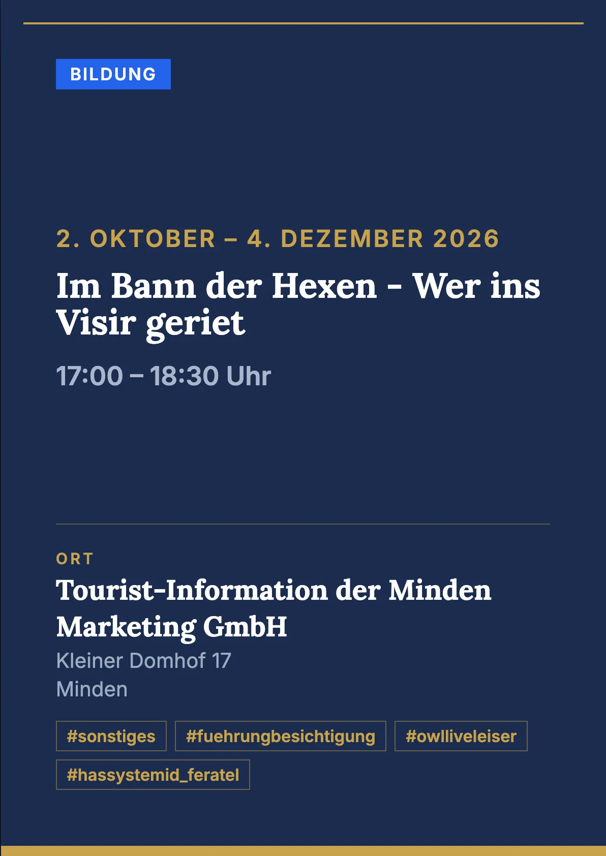 Veranstaltungsflyer