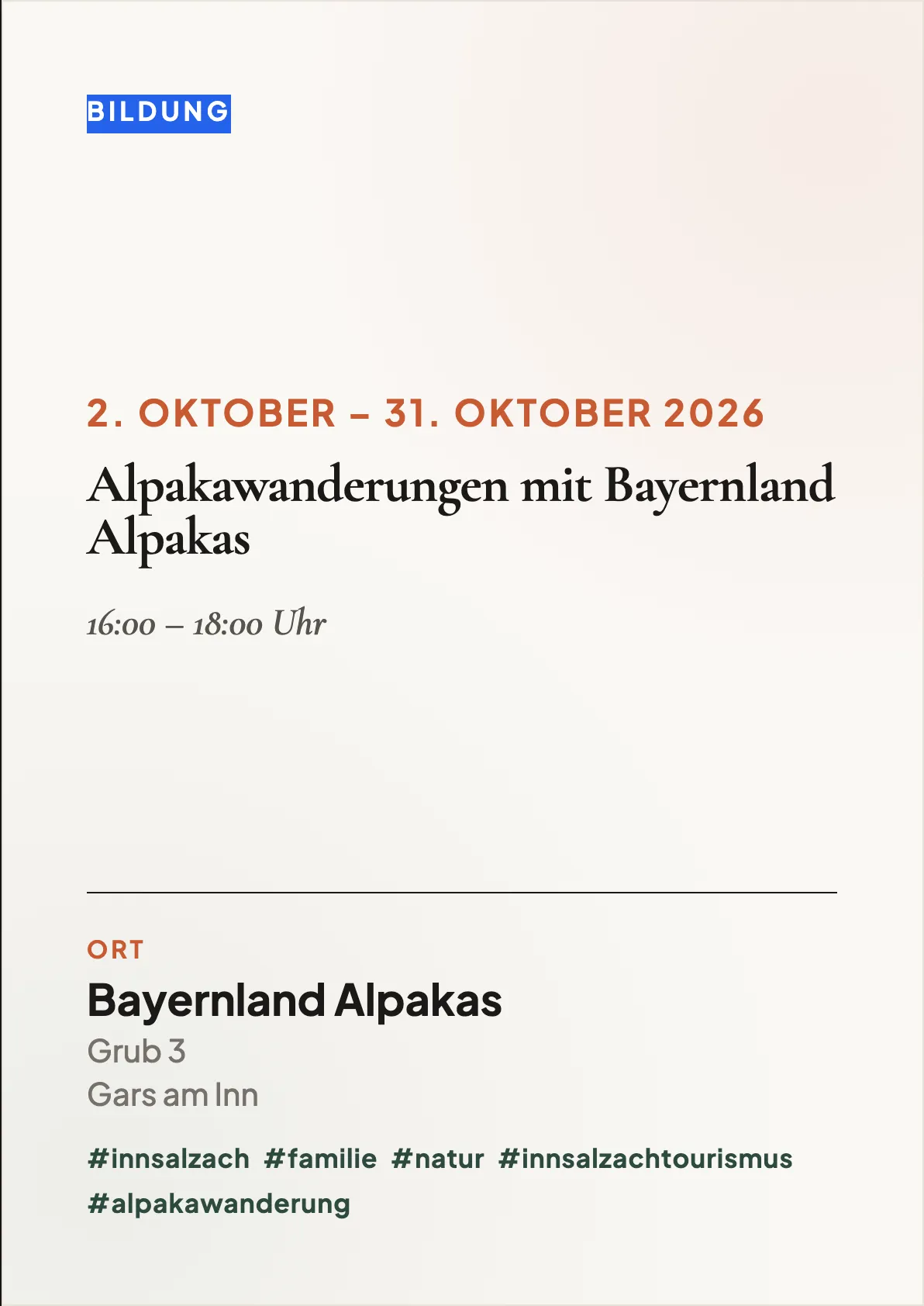 Veranstaltungsflyer