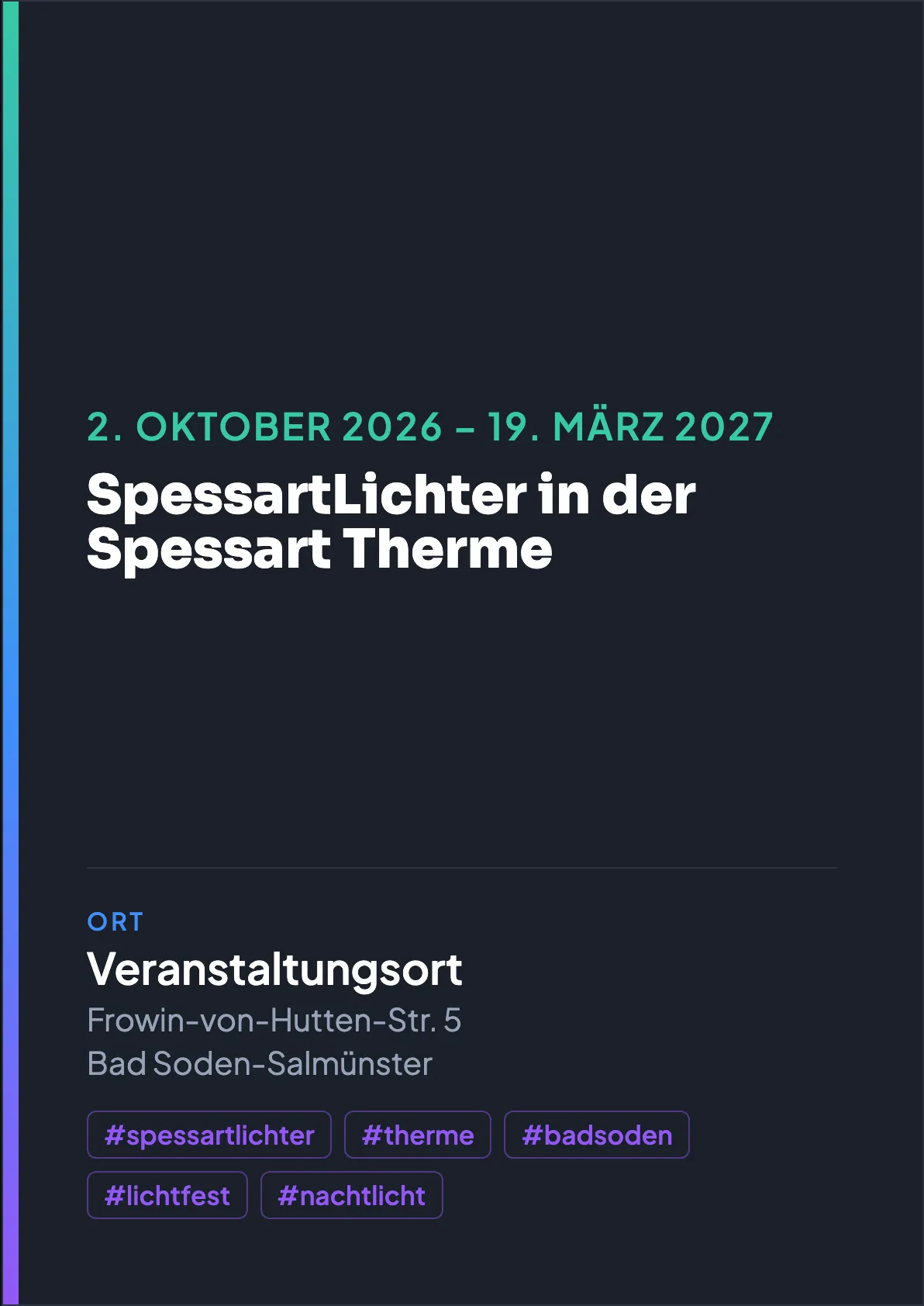 Veranstaltungsflyer