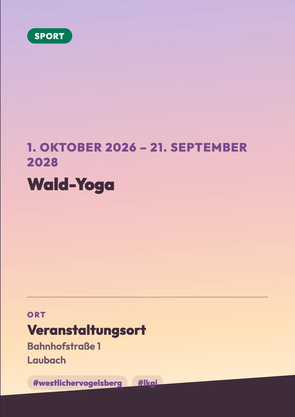 Veranstaltungsflyer