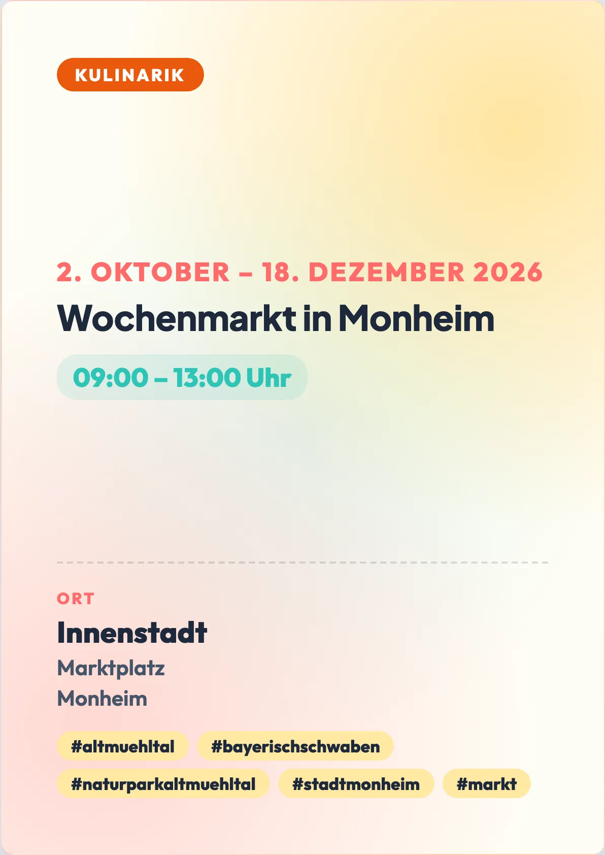 Veranstaltungsflyer