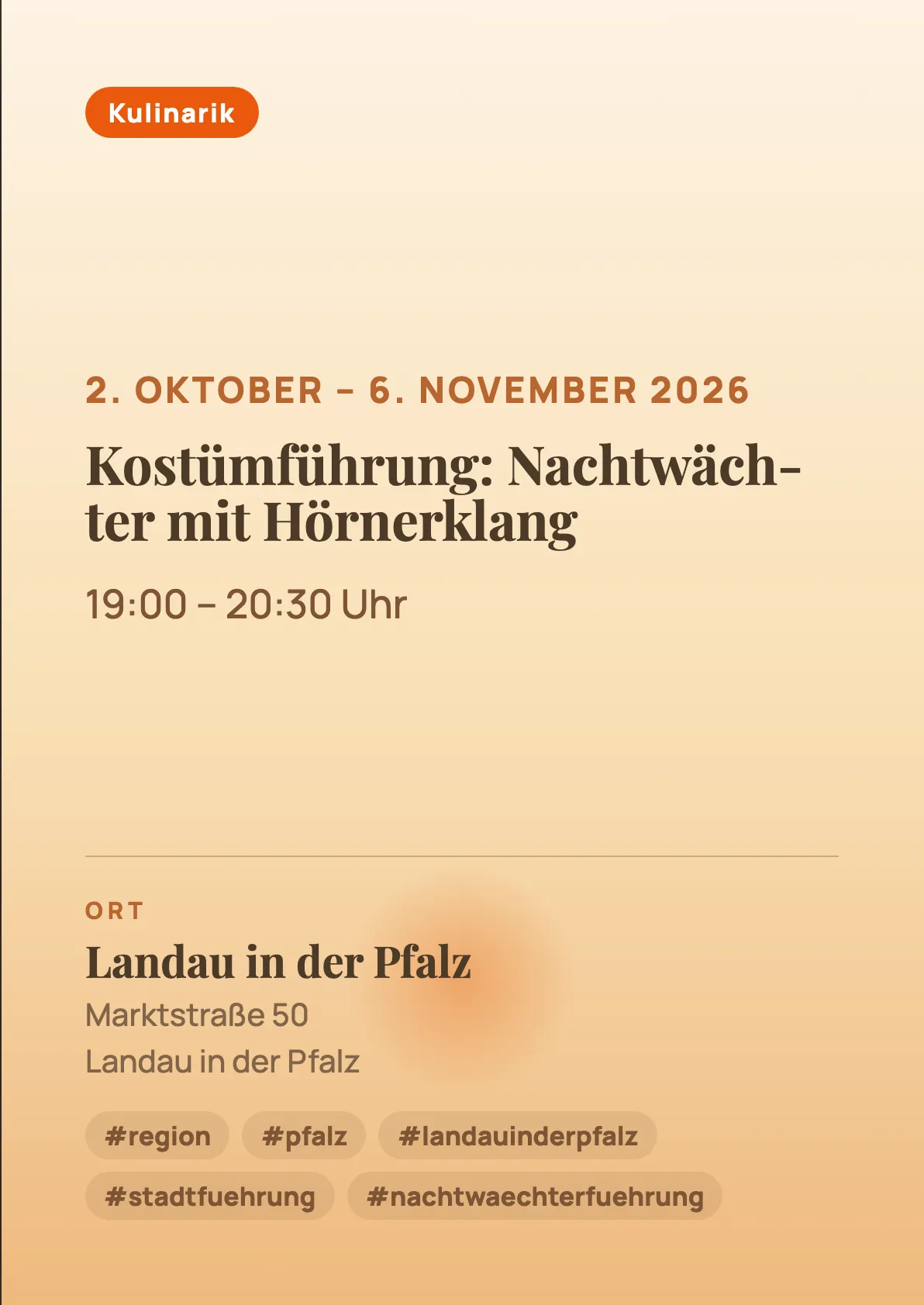 Veranstaltungsflyer