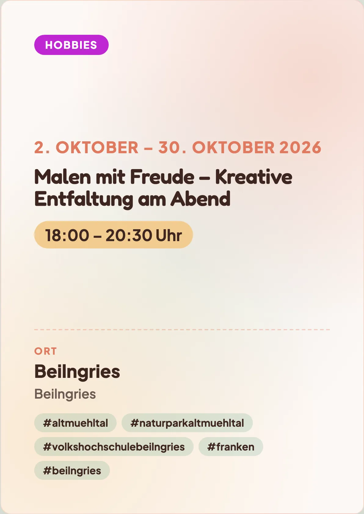 Veranstaltungsflyer