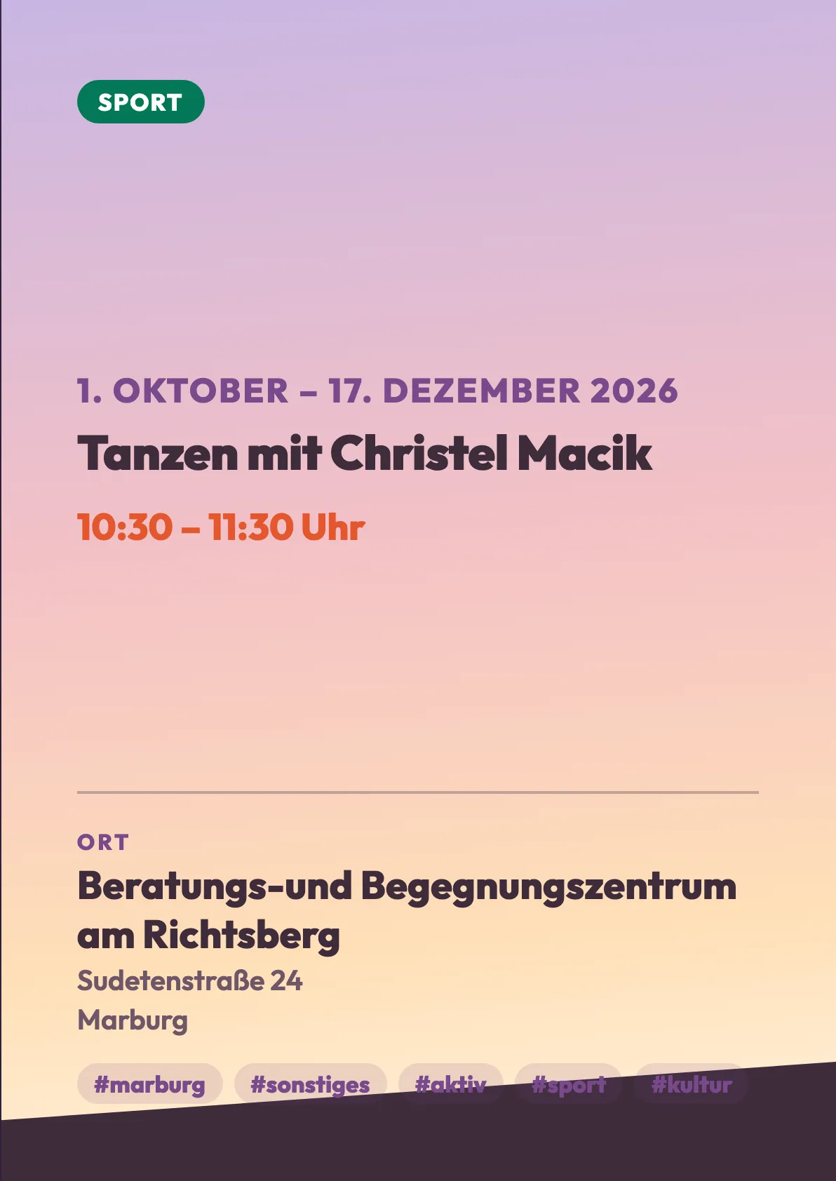 Veranstaltungsflyer