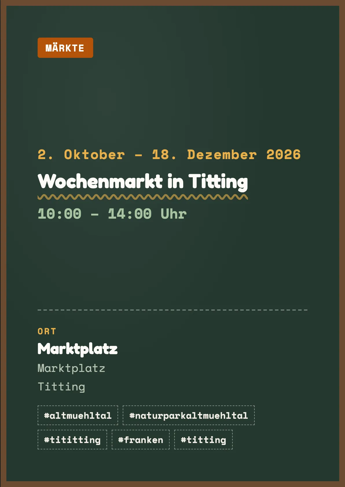 Veranstaltungsflyer