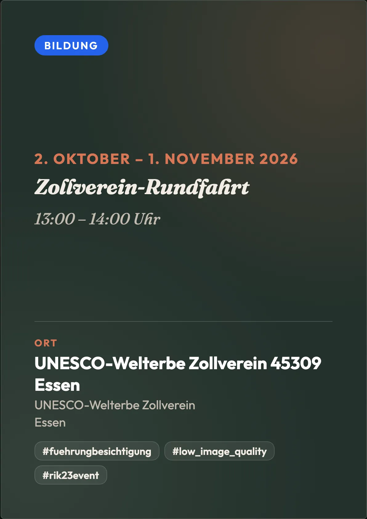 Veranstaltungsflyer