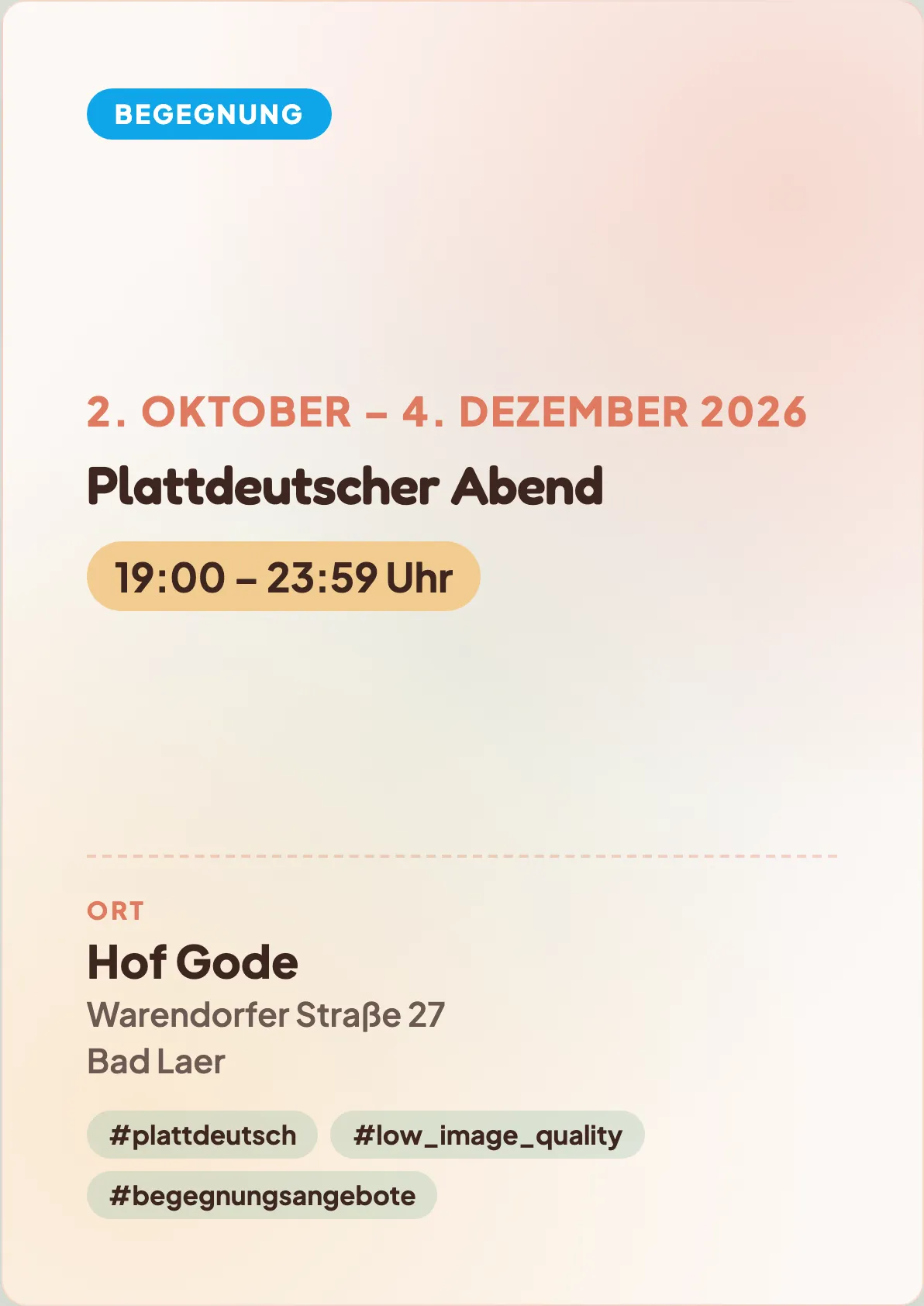 Veranstaltungsflyer