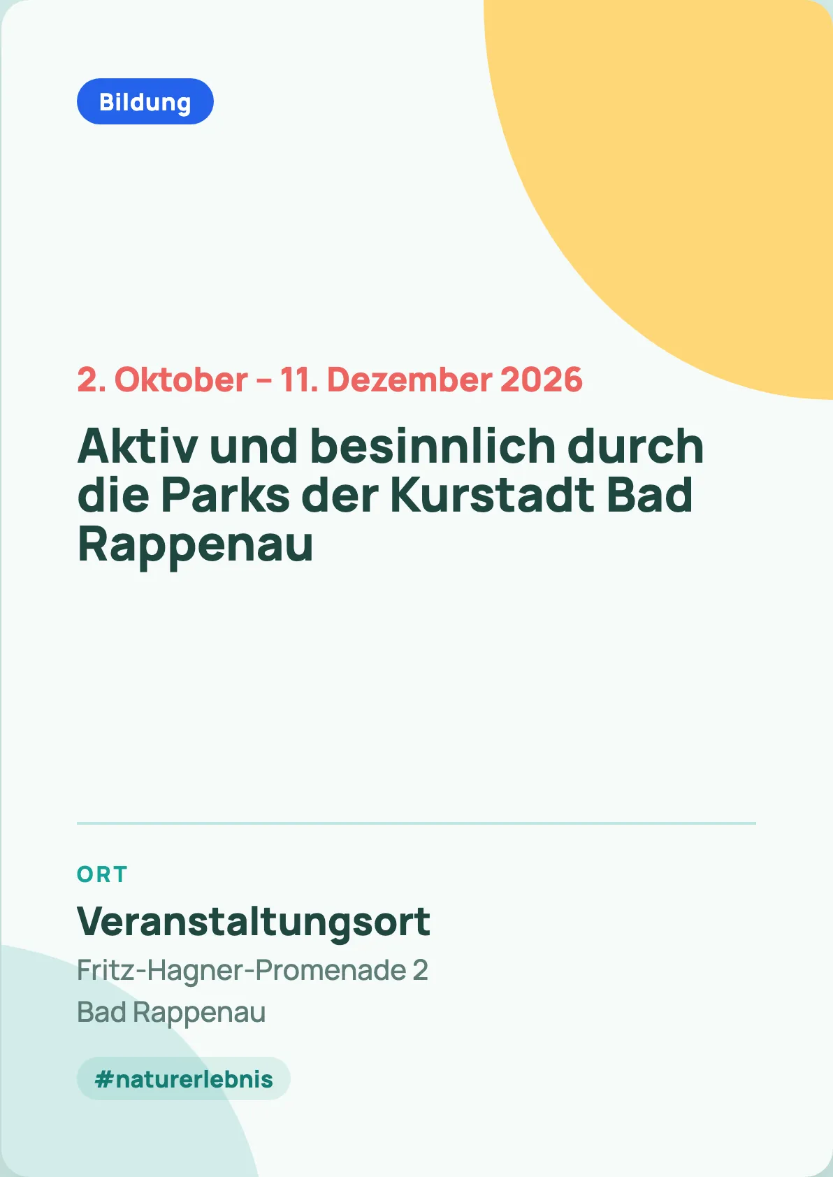 Veranstaltungsflyer