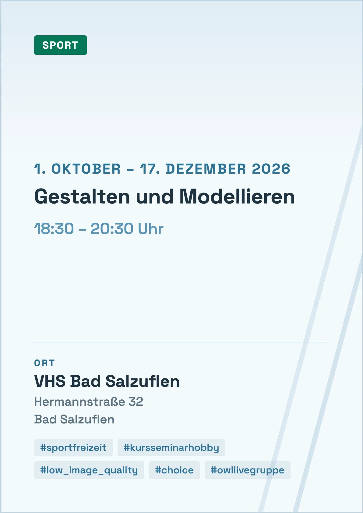 Veranstaltungsflyer
