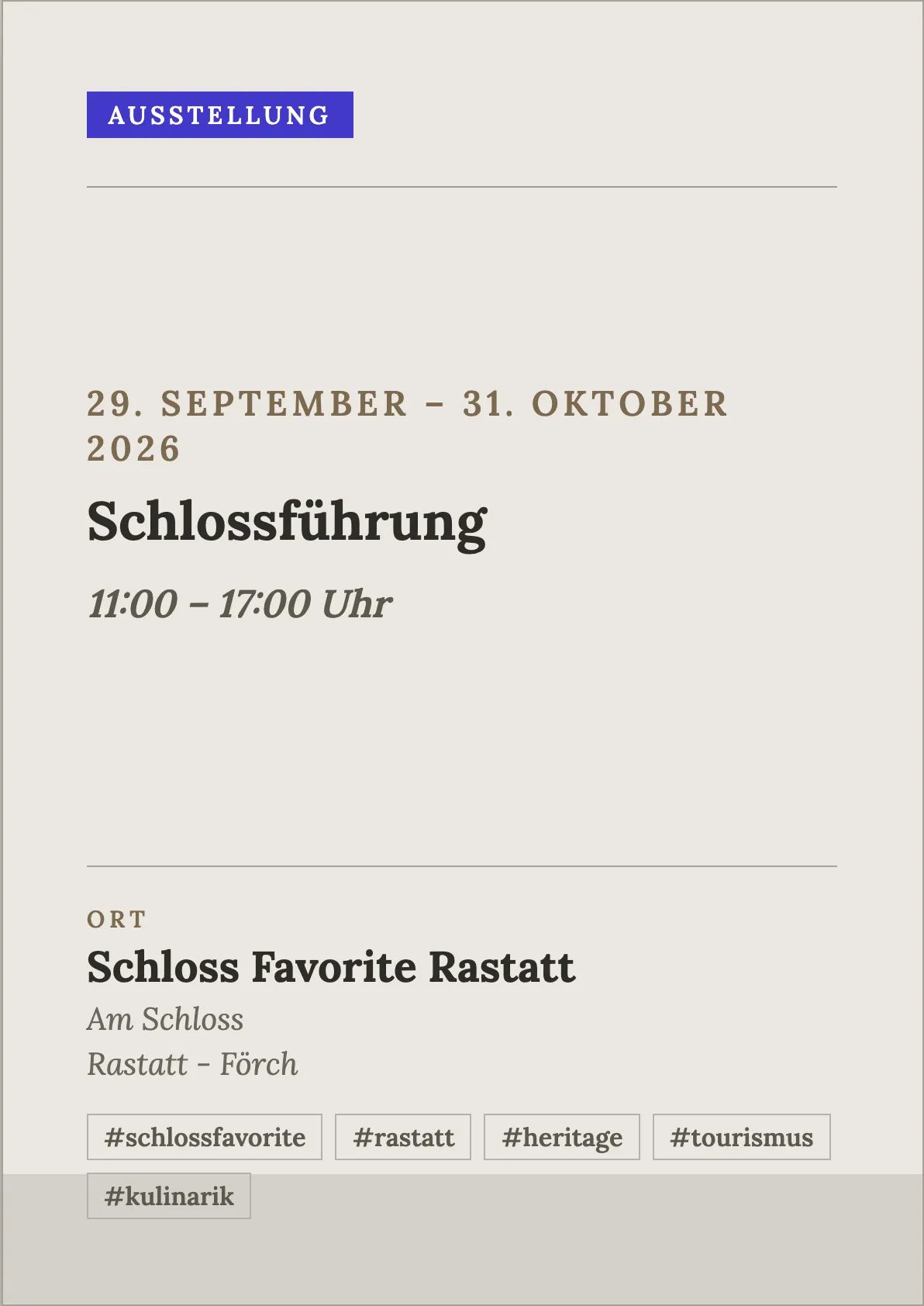 Veranstaltungsflyer