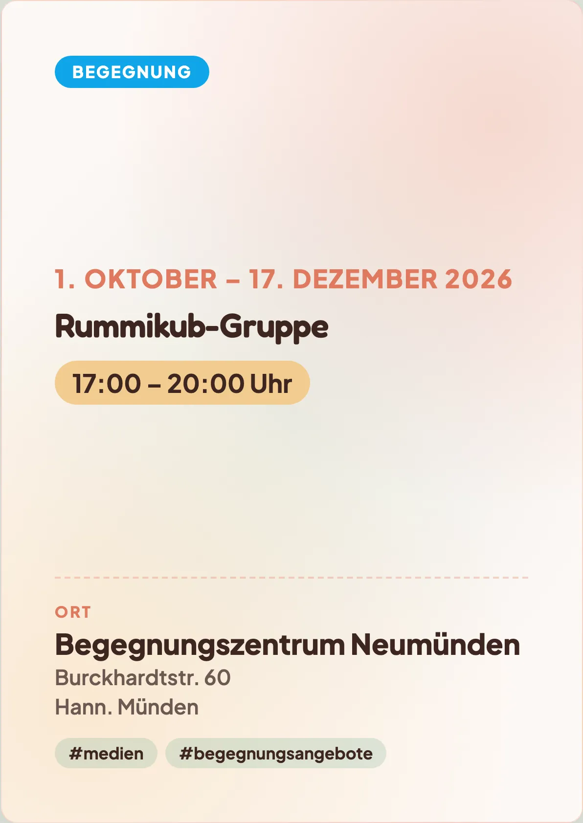 Veranstaltungsflyer