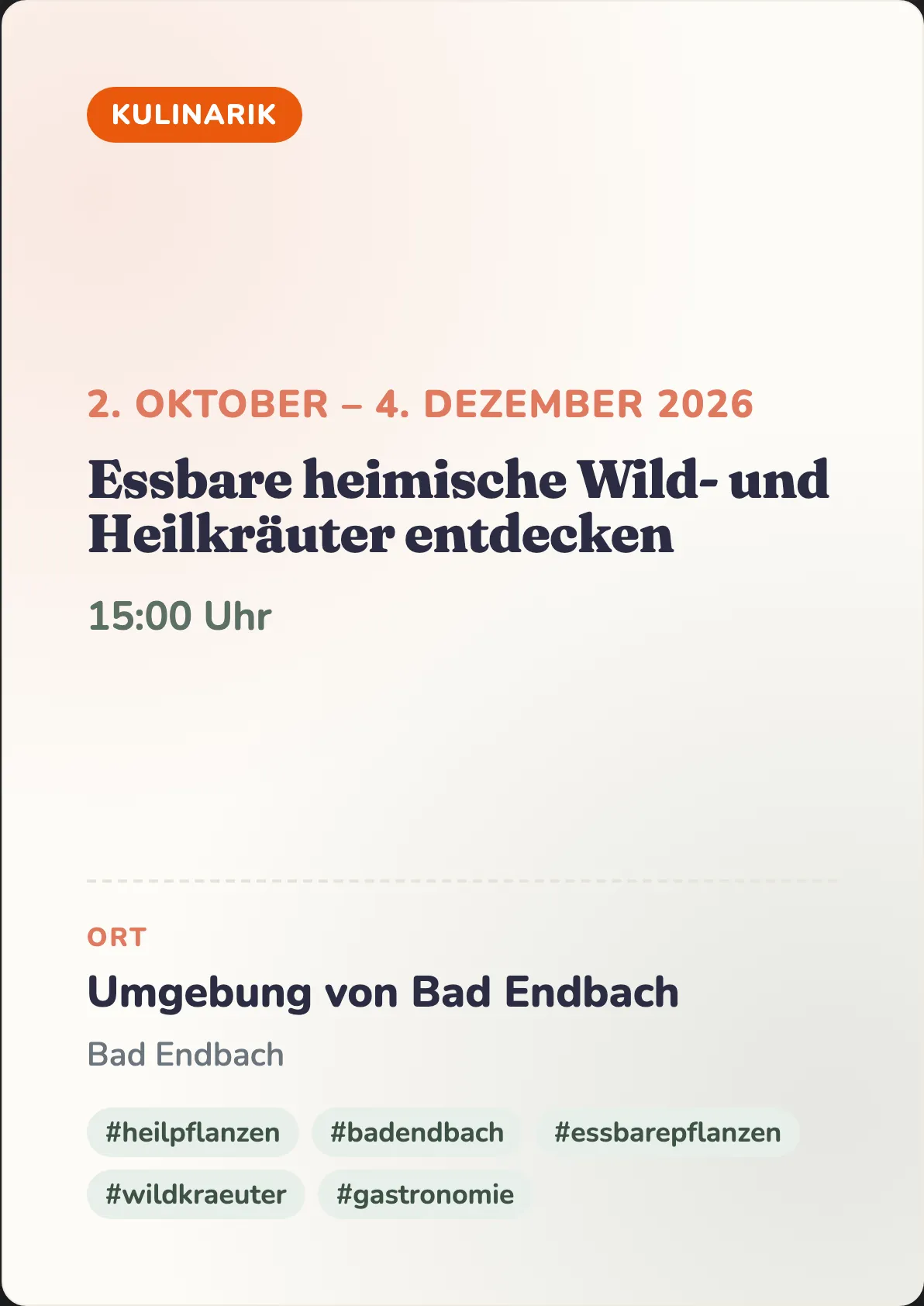 Veranstaltungsflyer