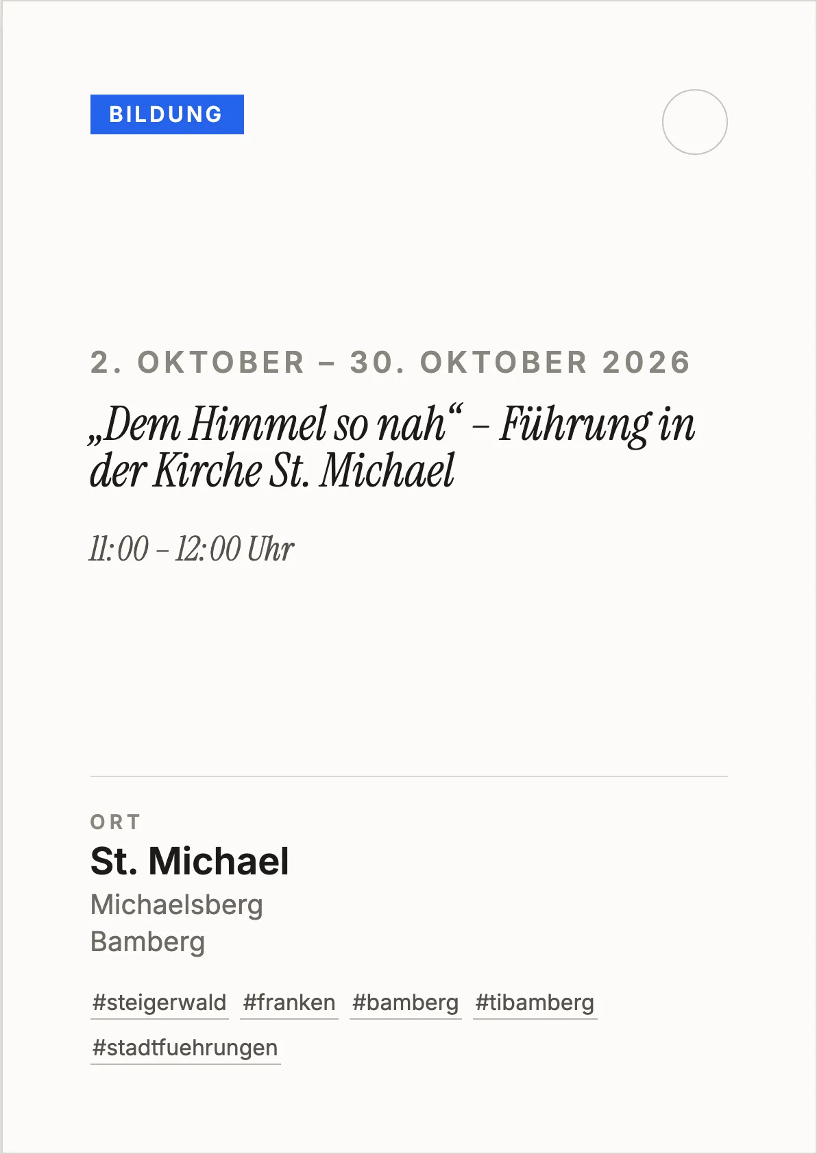 Veranstaltungsflyer