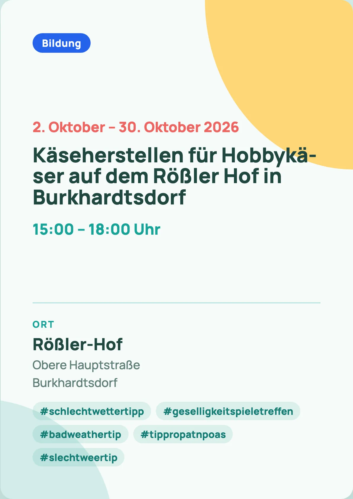 Veranstaltungsflyer