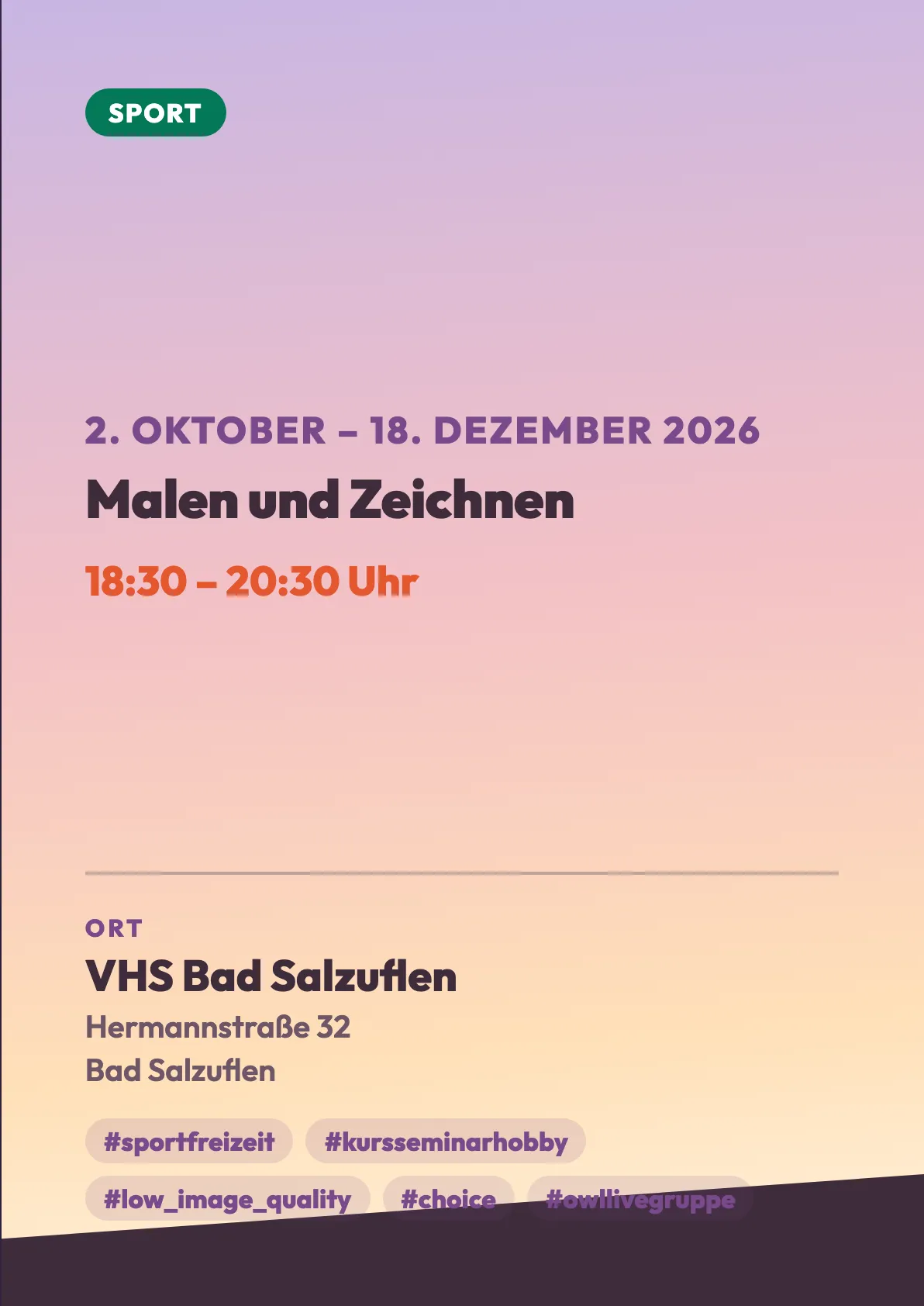 Veranstaltungsflyer