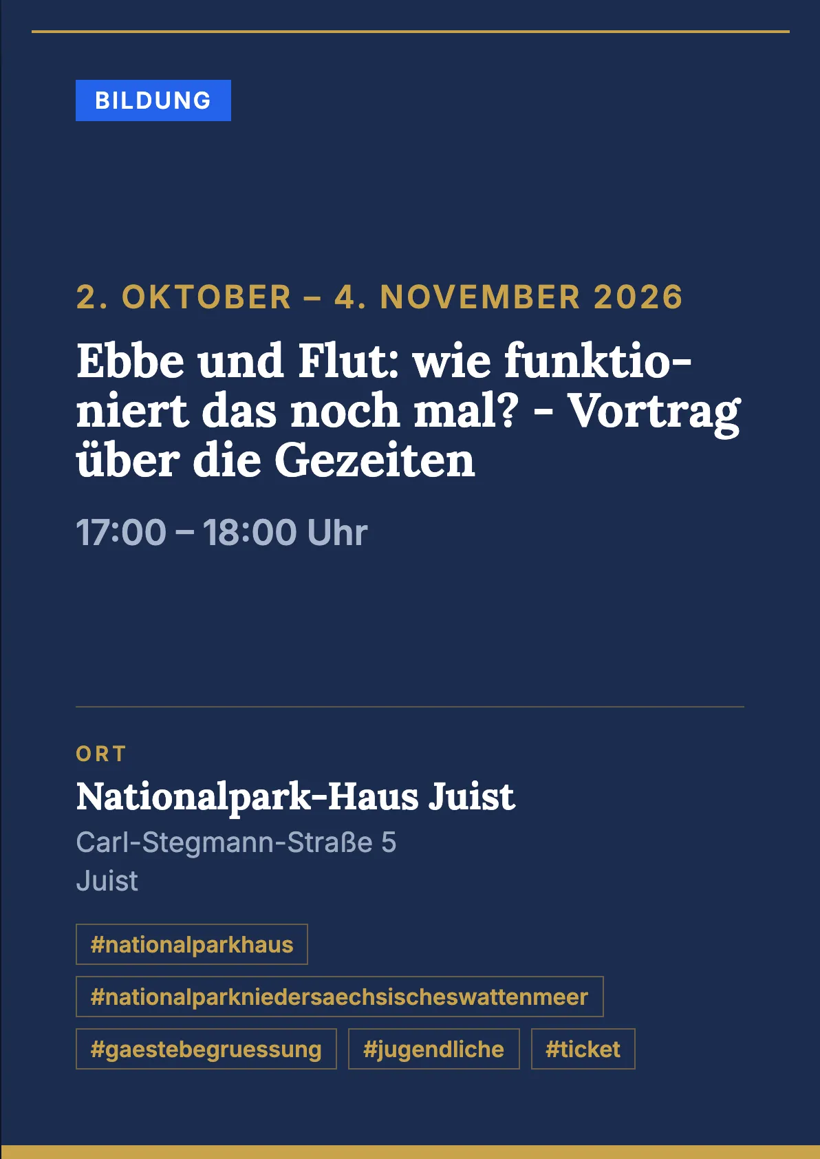 Veranstaltungsflyer