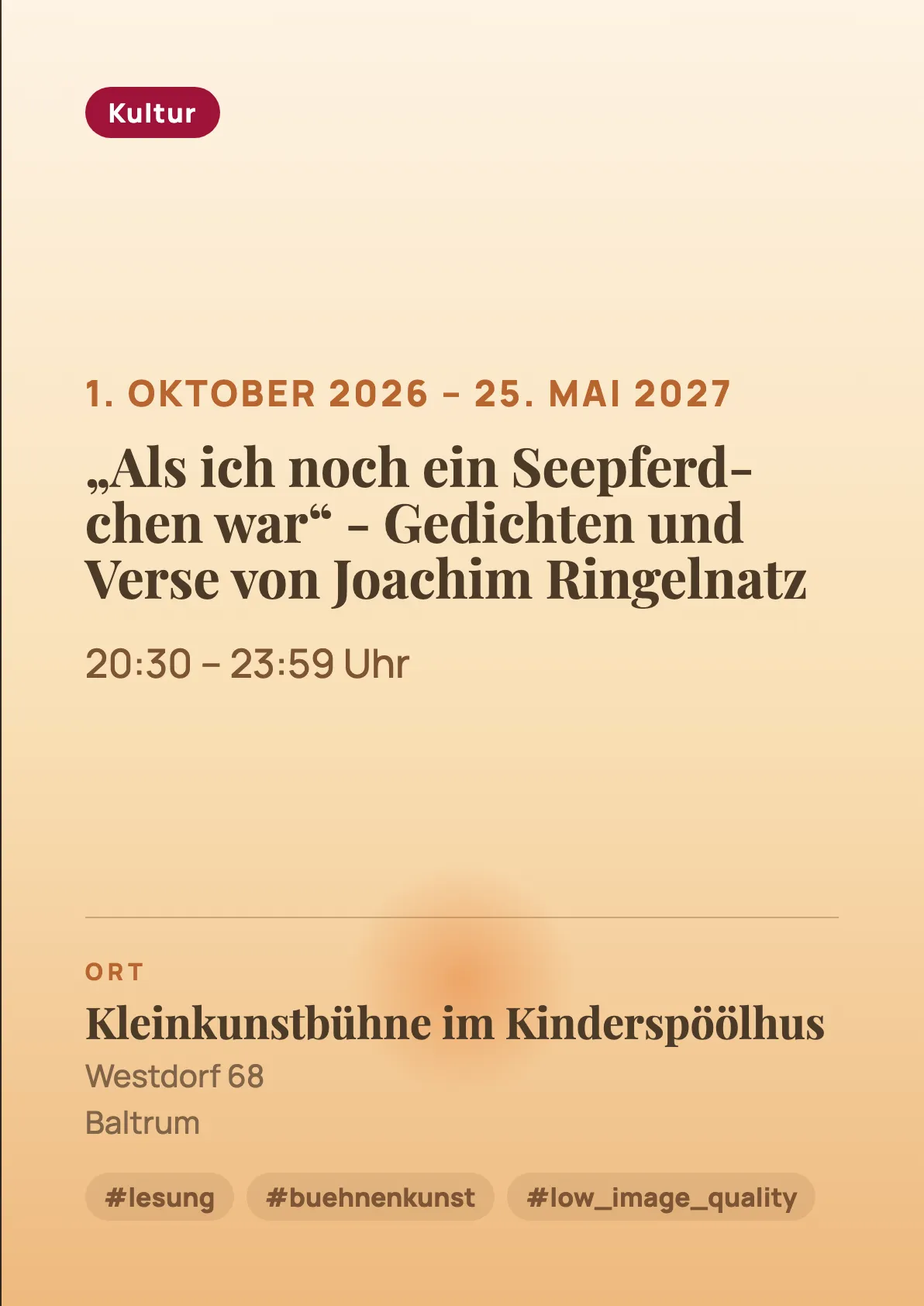 Veranstaltungsflyer