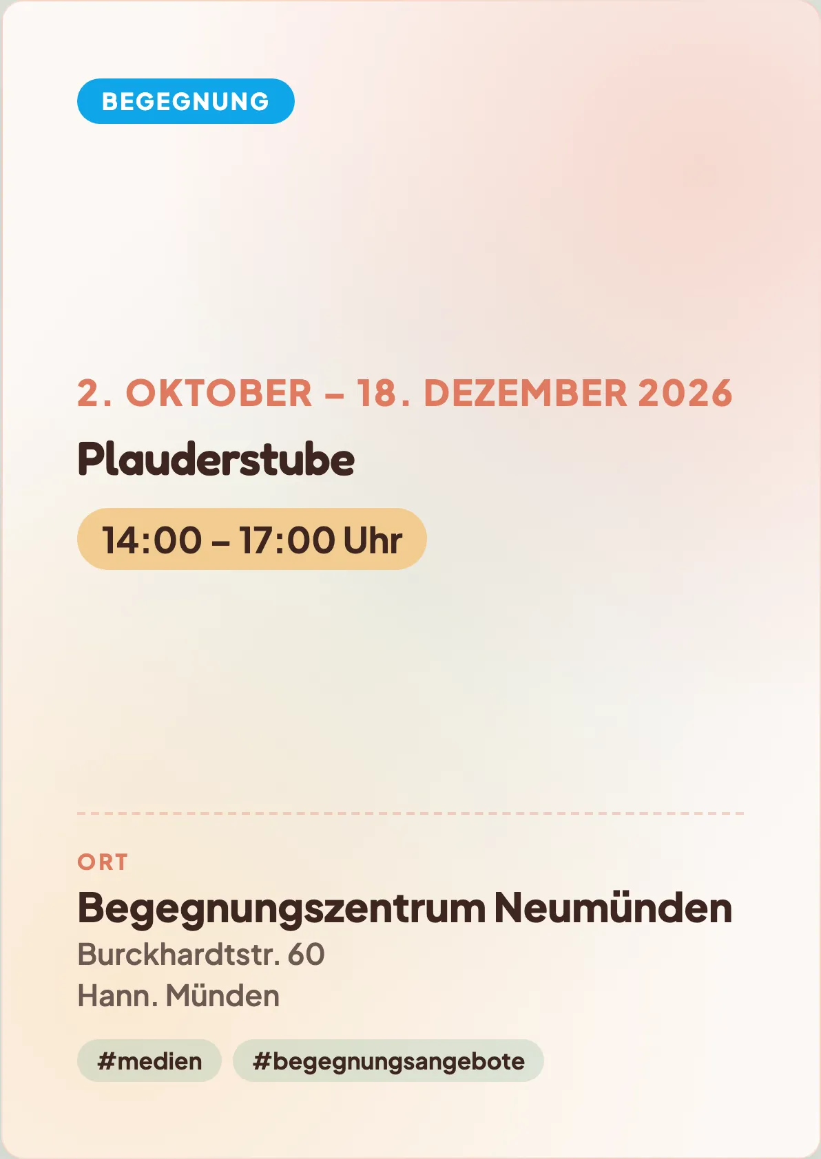 Veranstaltungsflyer