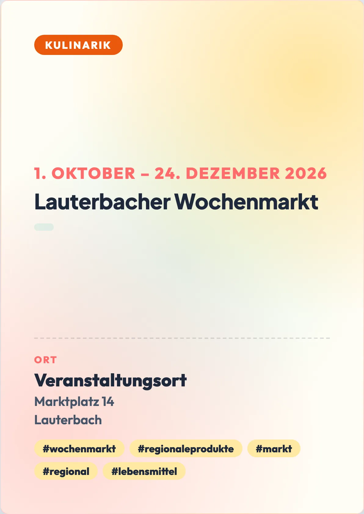 Veranstaltungsflyer