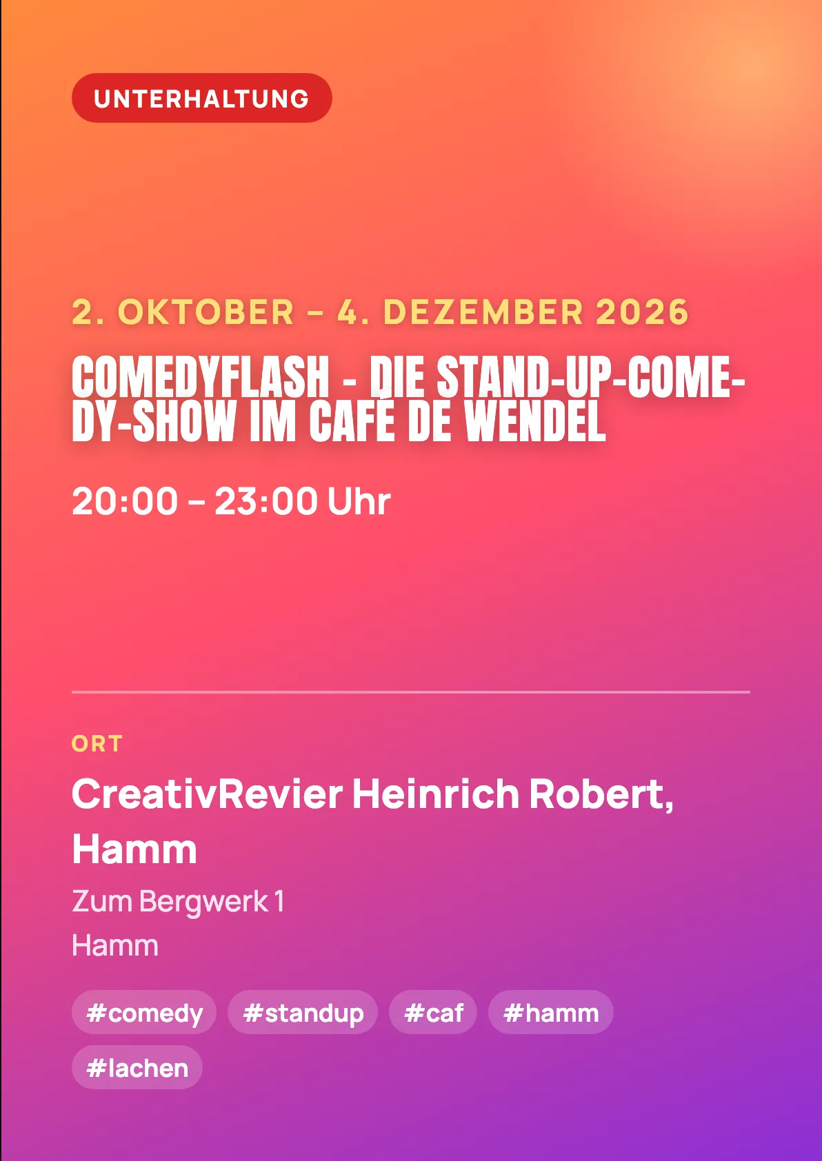 Veranstaltungsflyer