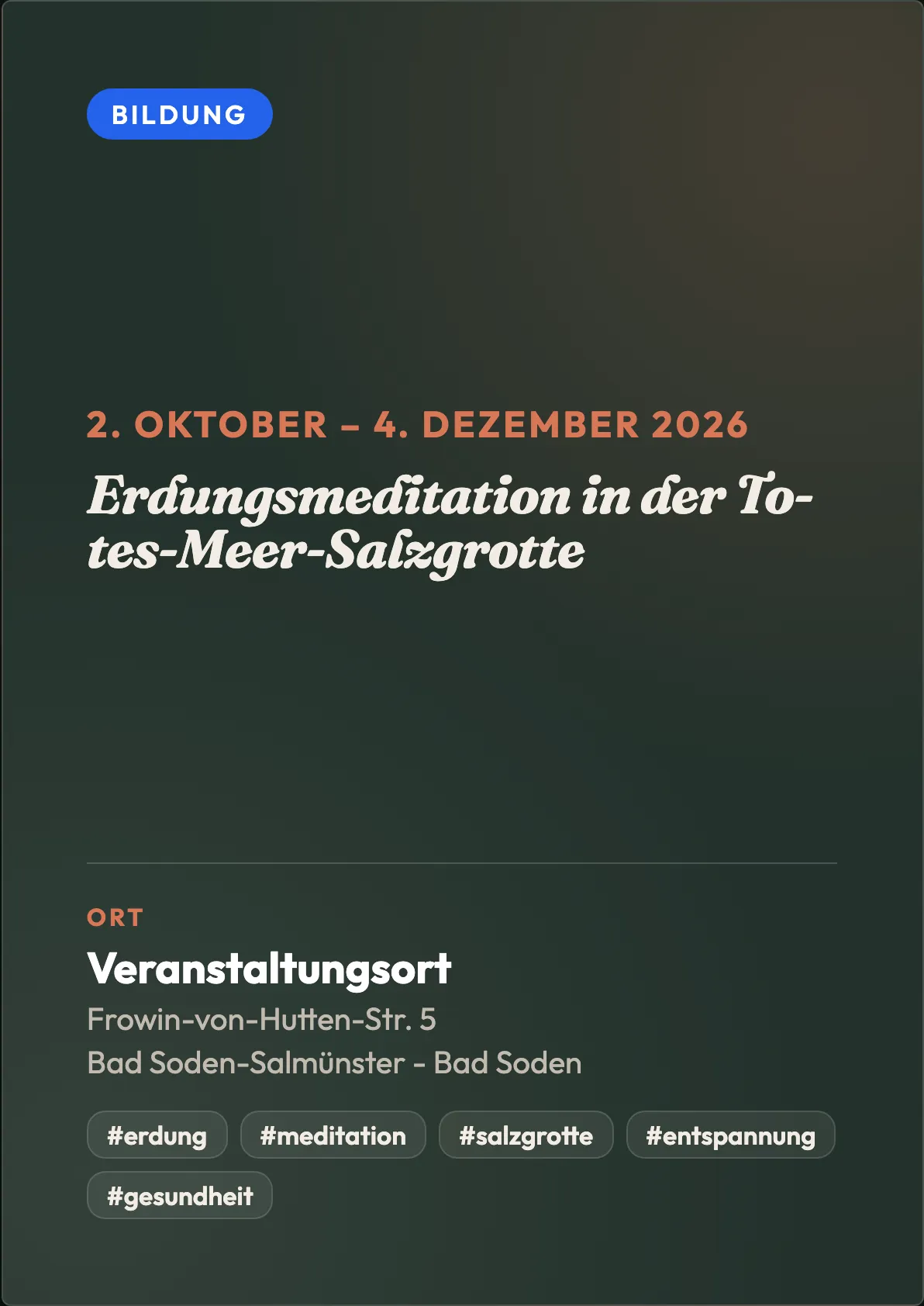 Veranstaltungsflyer