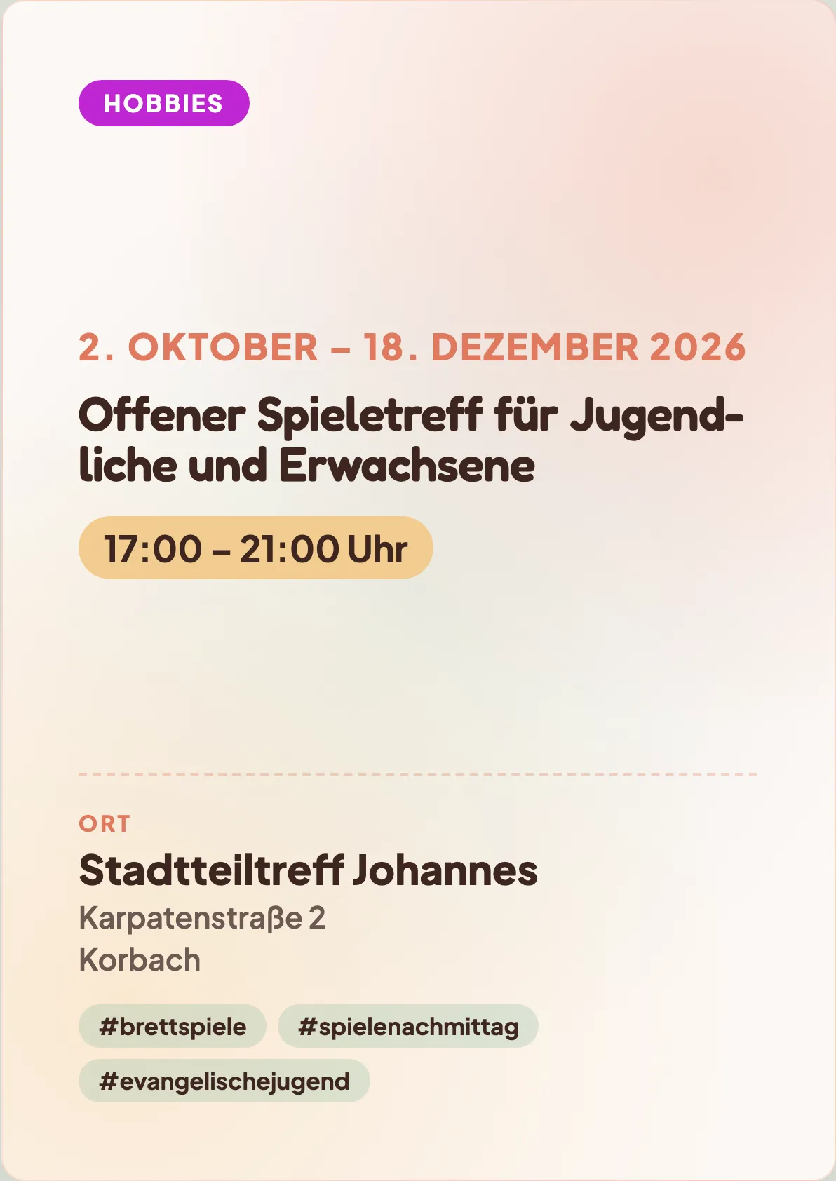 Veranstaltungsflyer