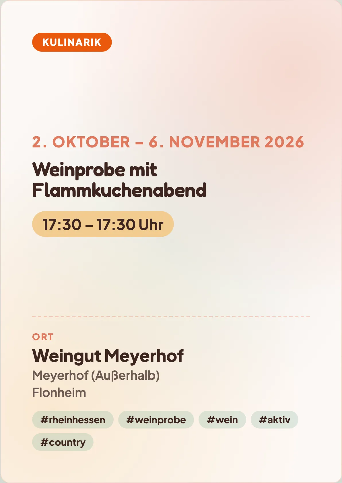 Veranstaltungsflyer