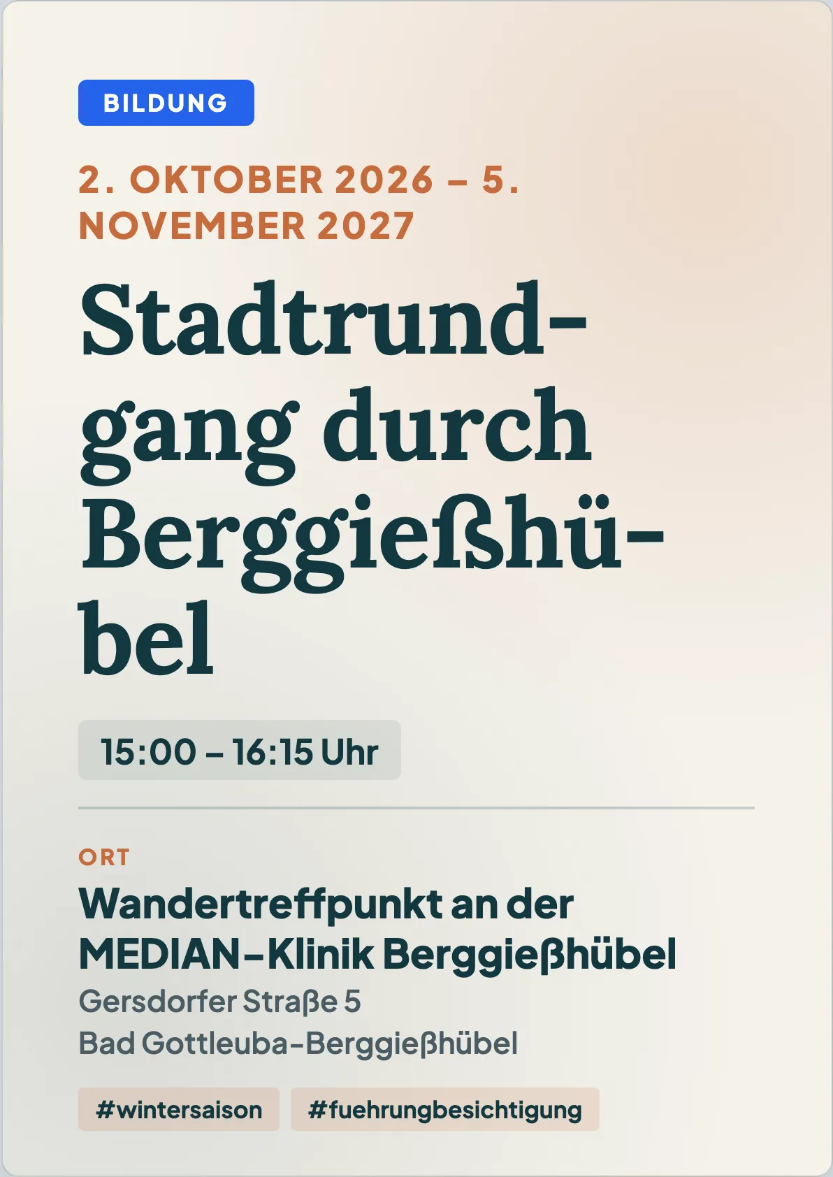 Veranstaltungsflyer