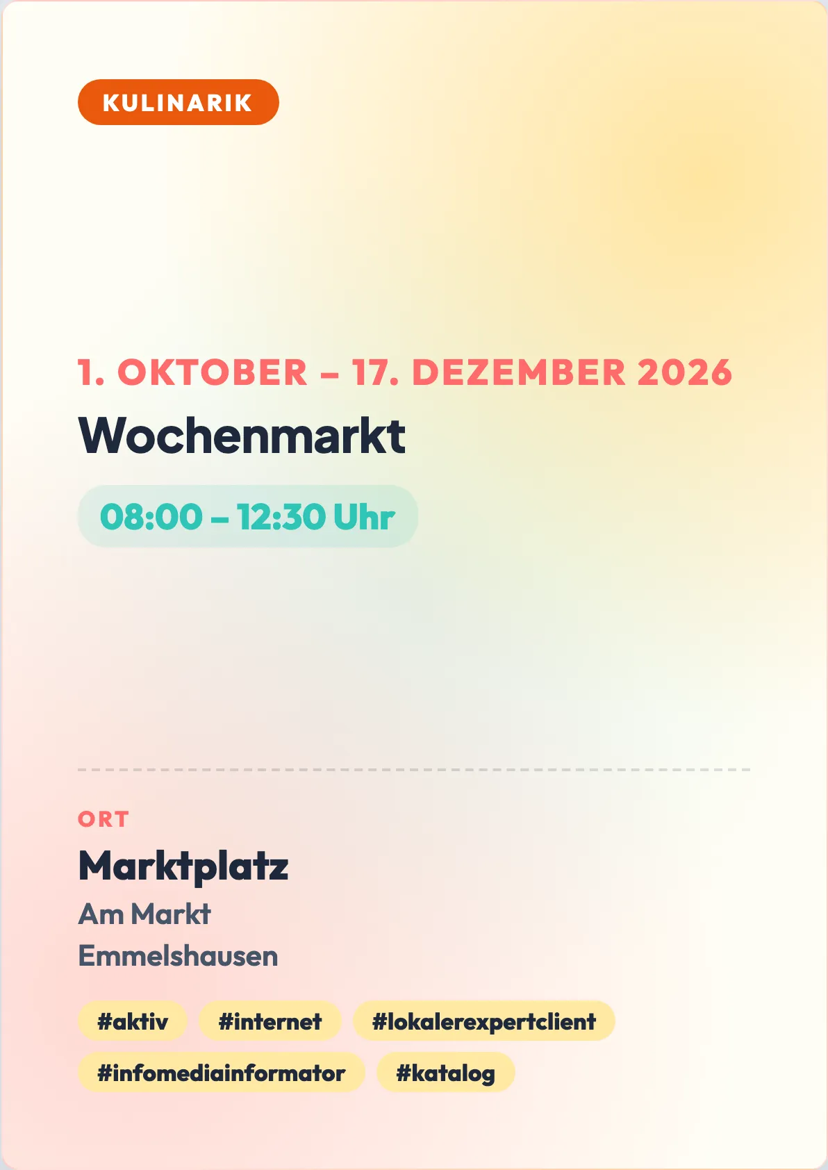Veranstaltungsflyer