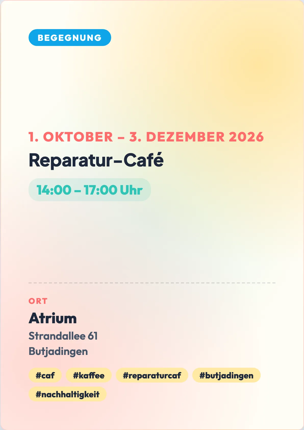 Veranstaltungsflyer