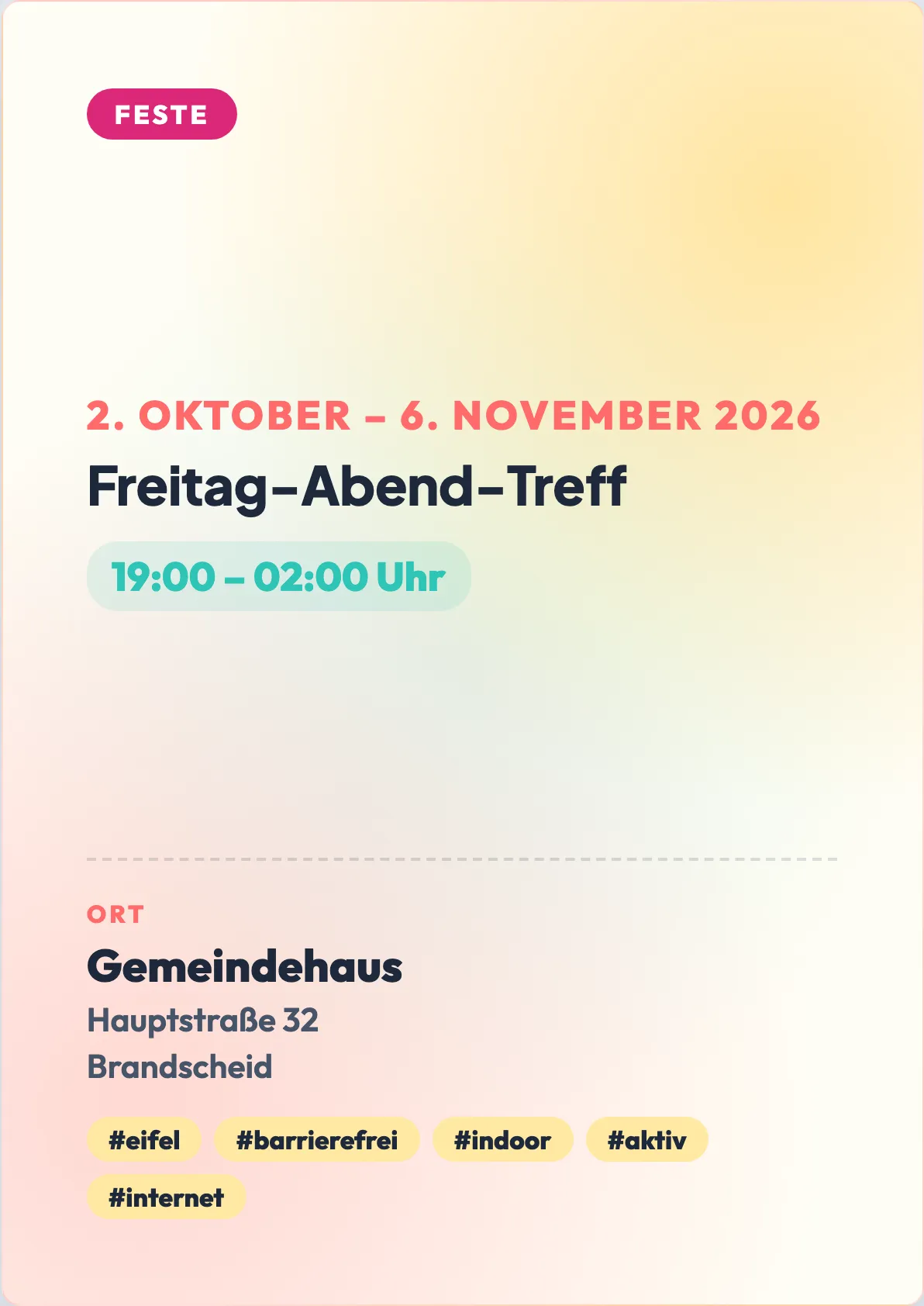 Veranstaltungsflyer