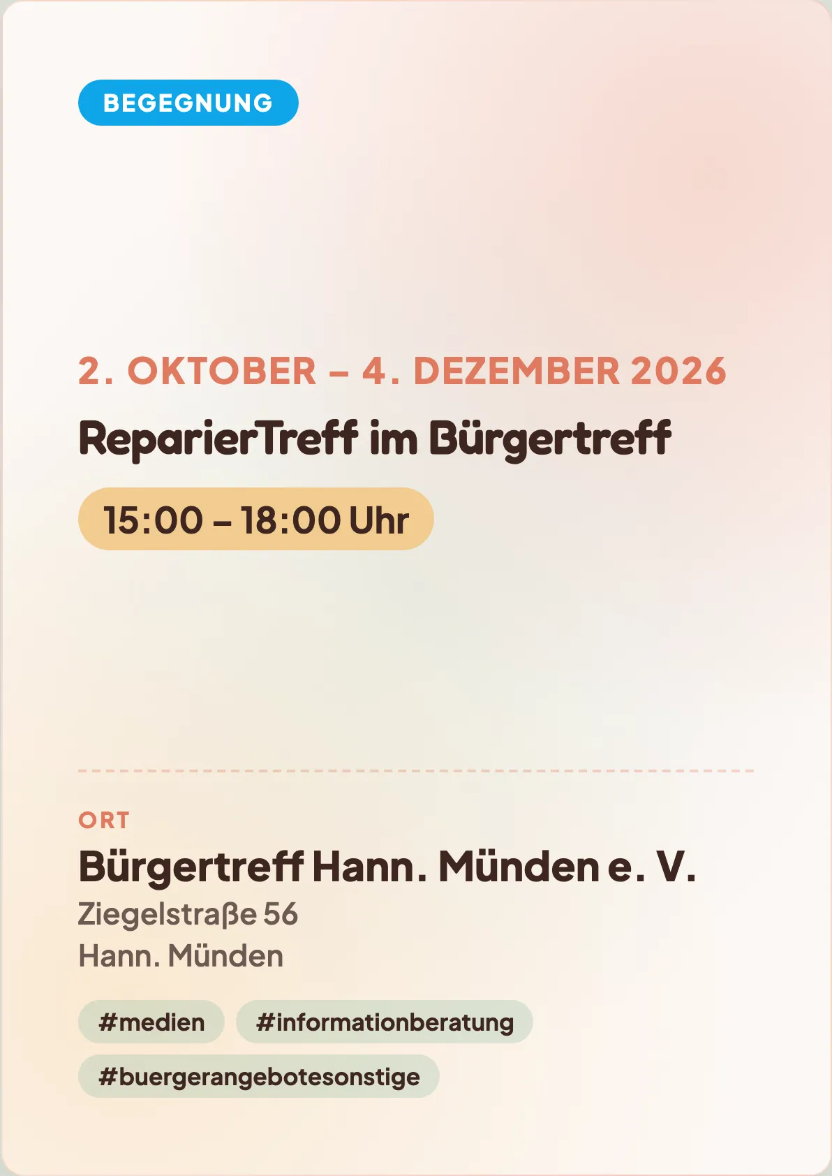 Veranstaltungsflyer