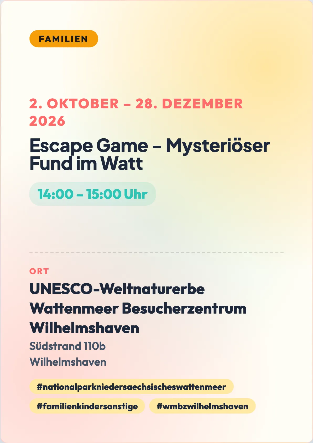 Veranstaltungsflyer