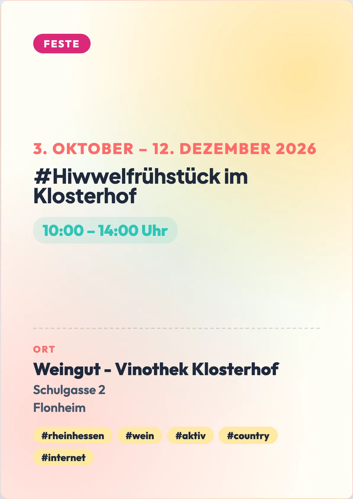 Veranstaltungsflyer