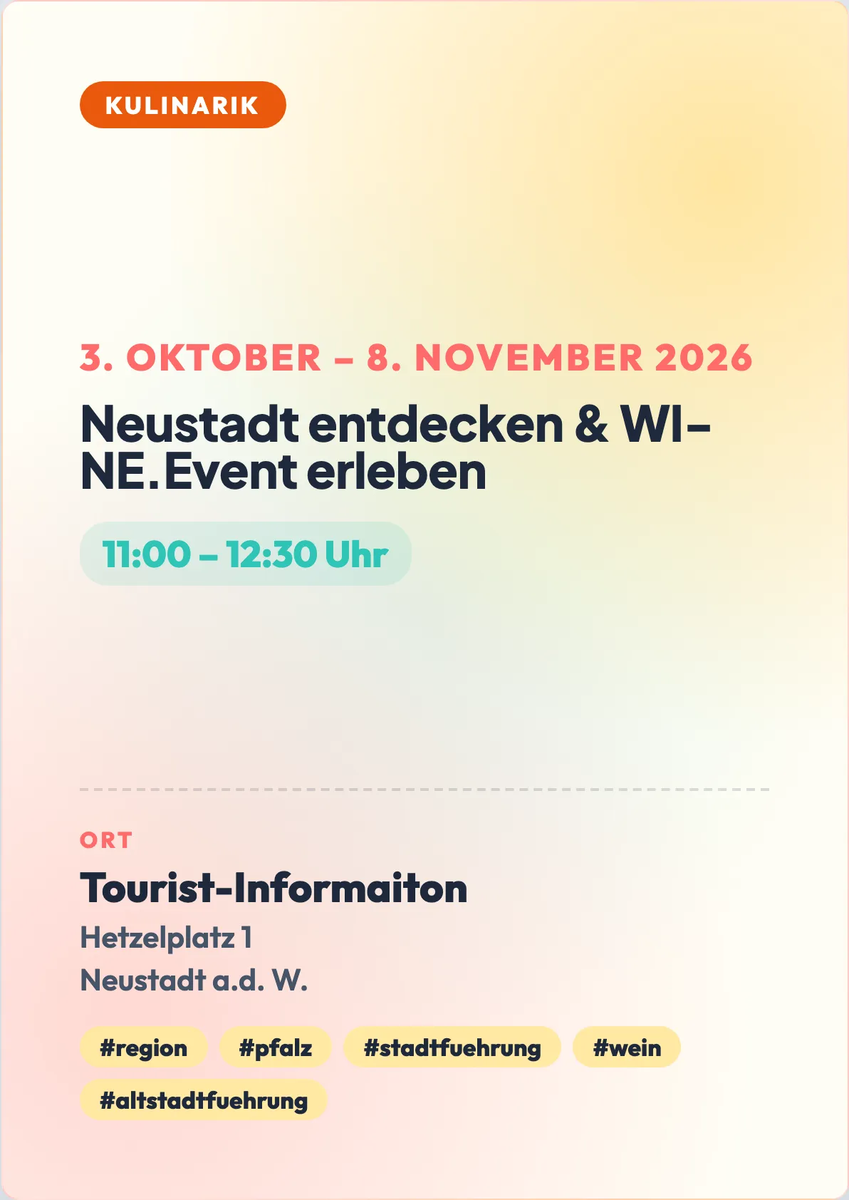 Veranstaltungsflyer