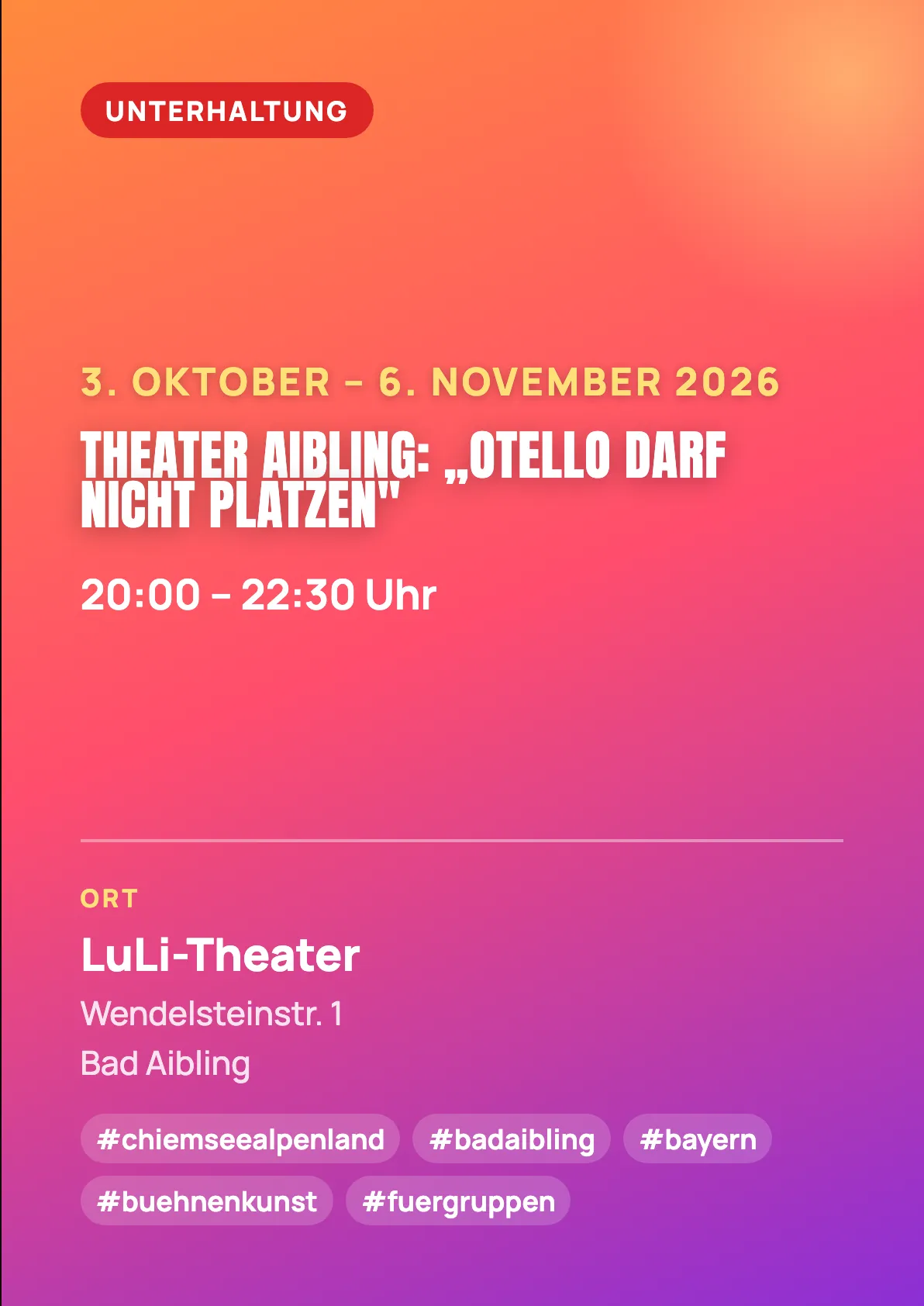 Veranstaltungsflyer