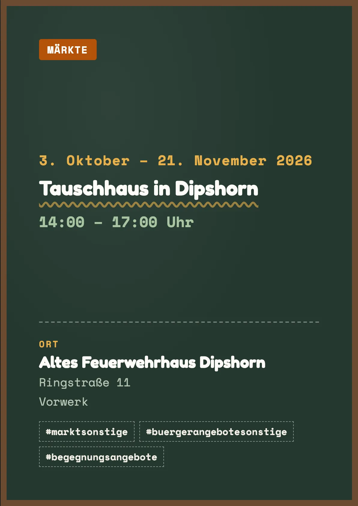 Veranstaltungsflyer