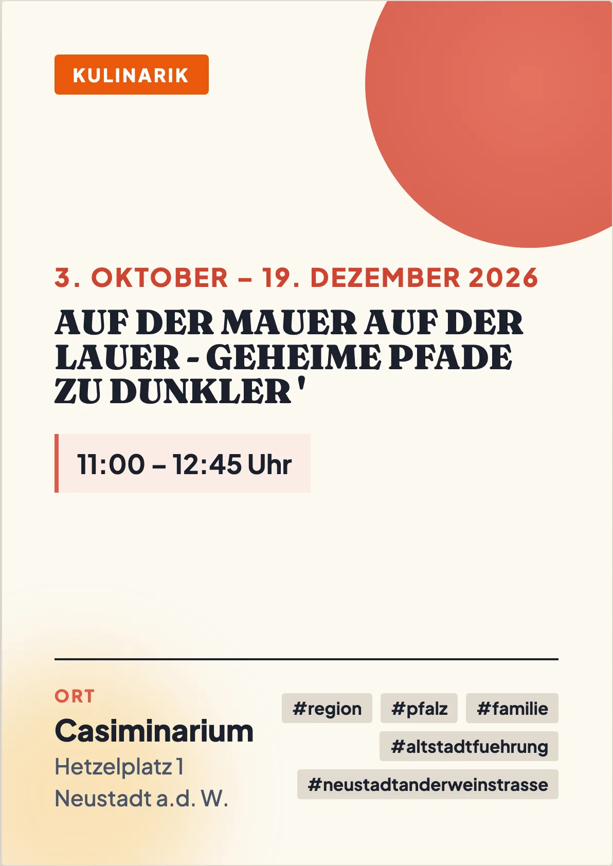 Veranstaltungsflyer