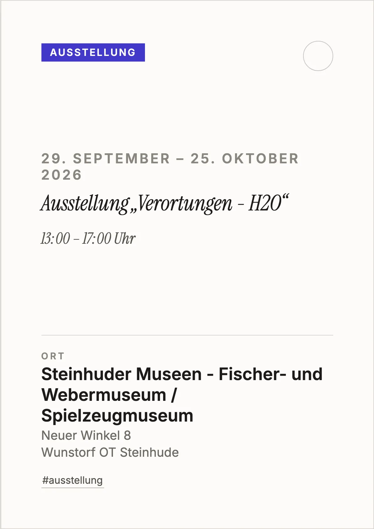 Veranstaltungsflyer
