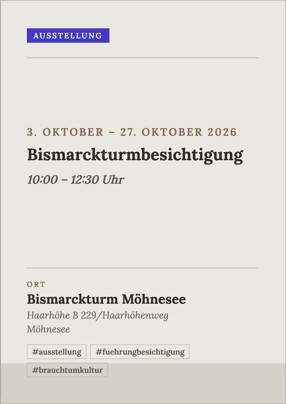 Veranstaltungsflyer