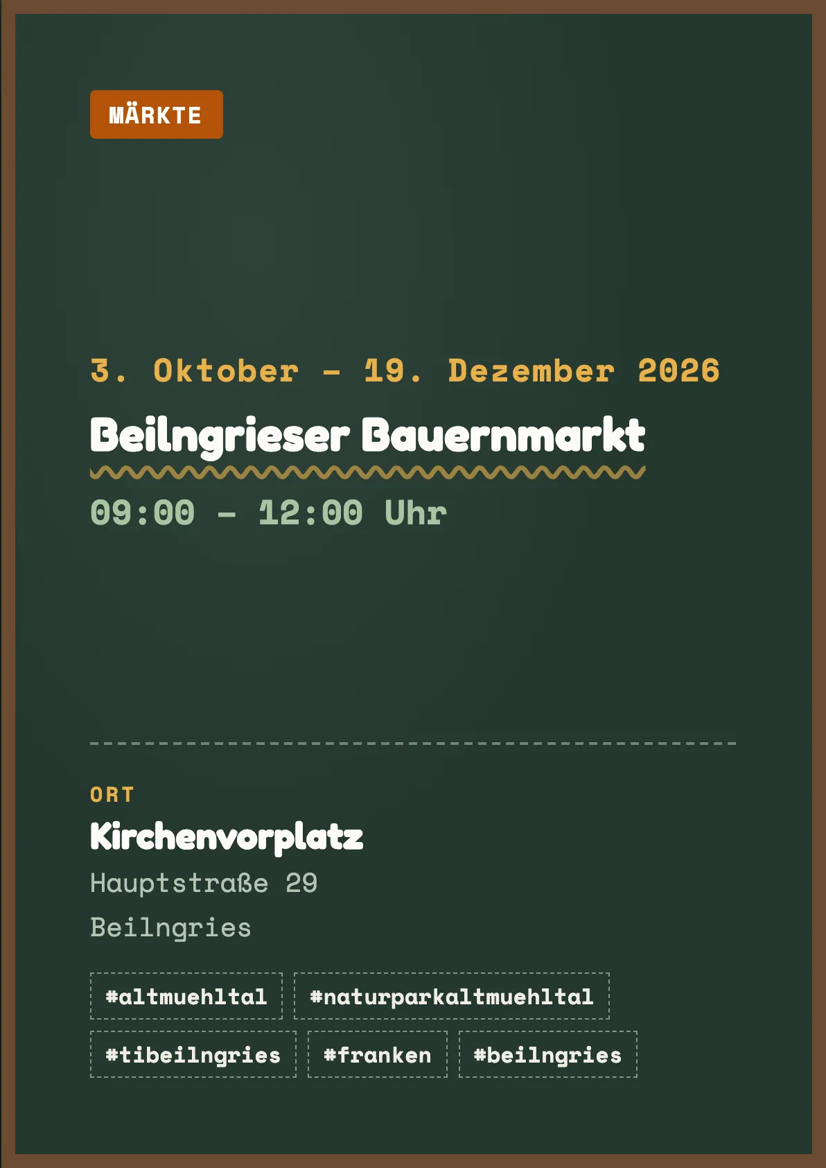 Veranstaltungsflyer