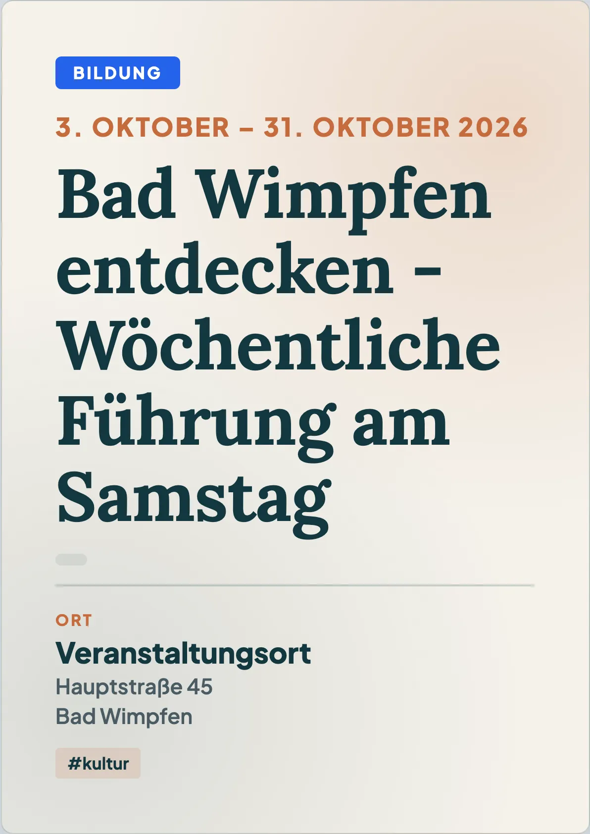 Veranstaltungsflyer