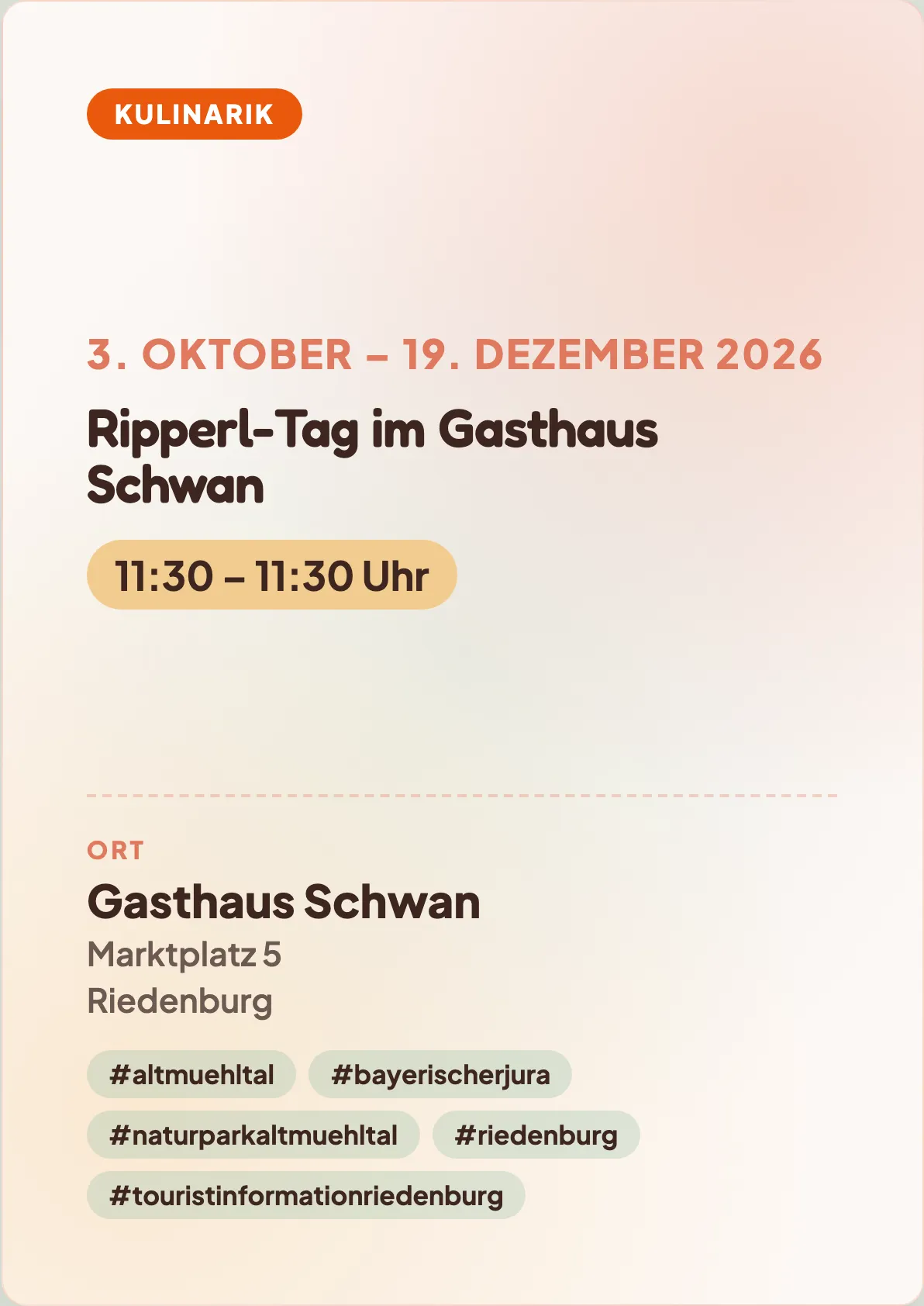 Veranstaltungsflyer