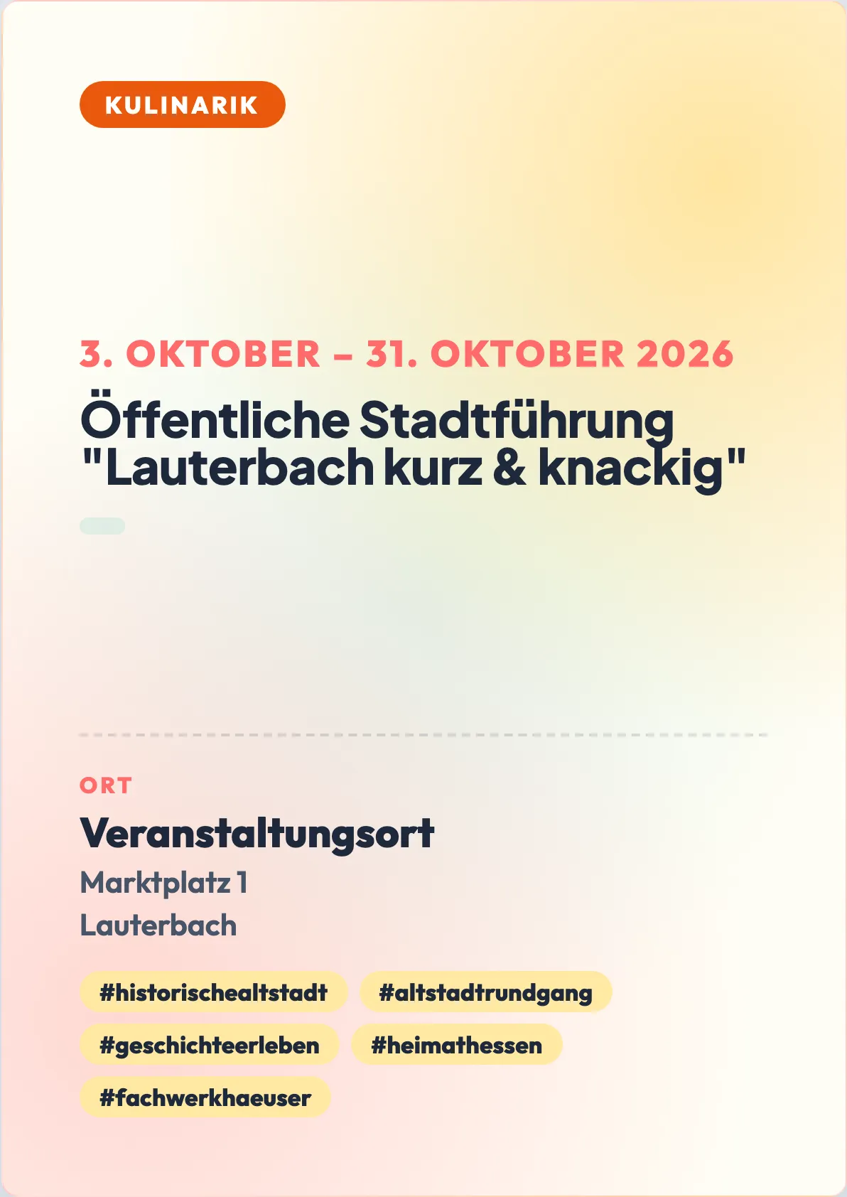 Veranstaltungsflyer