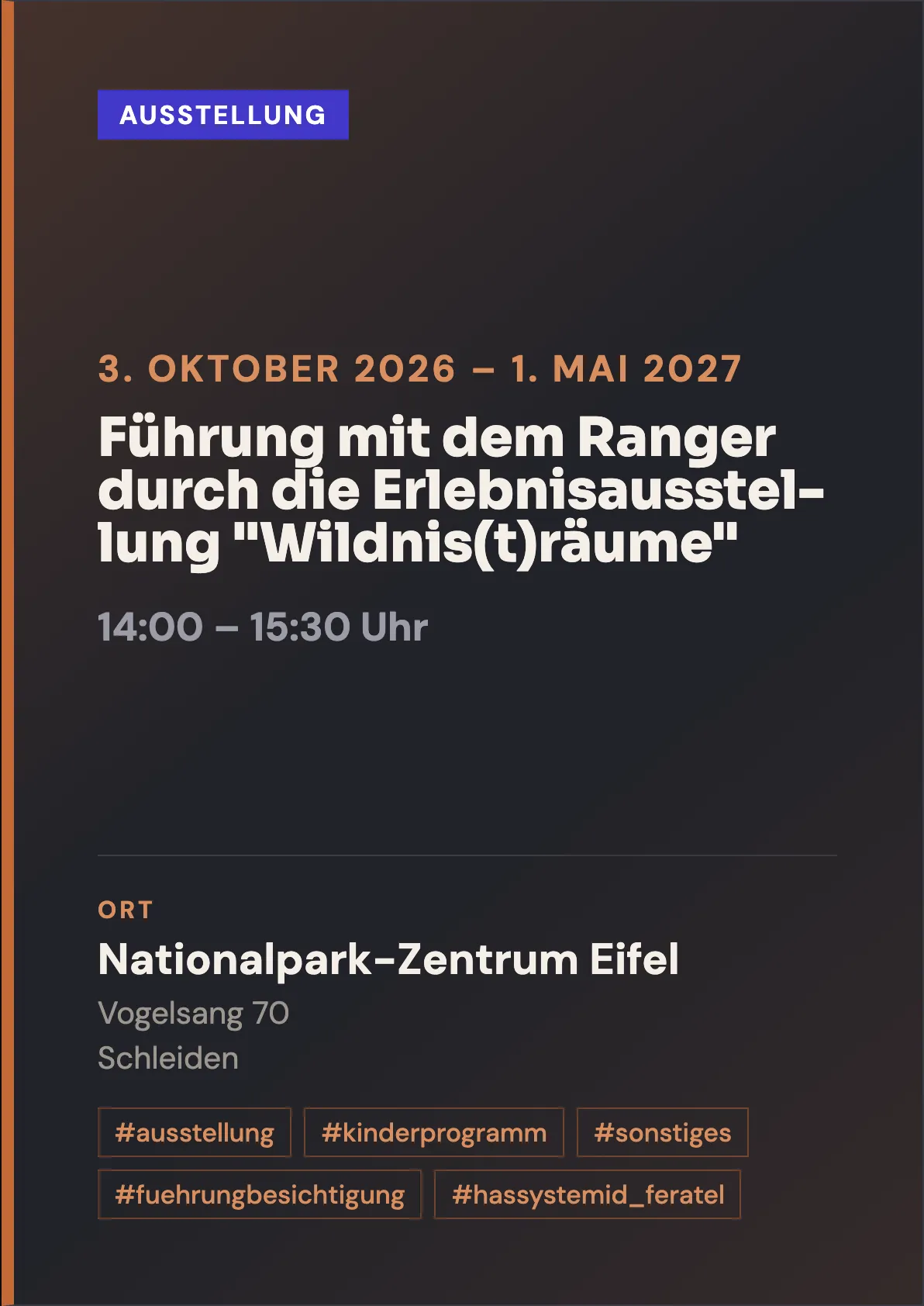 Veranstaltungsflyer