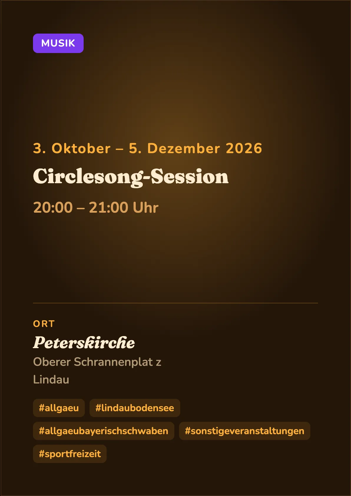 Veranstaltungsflyer
