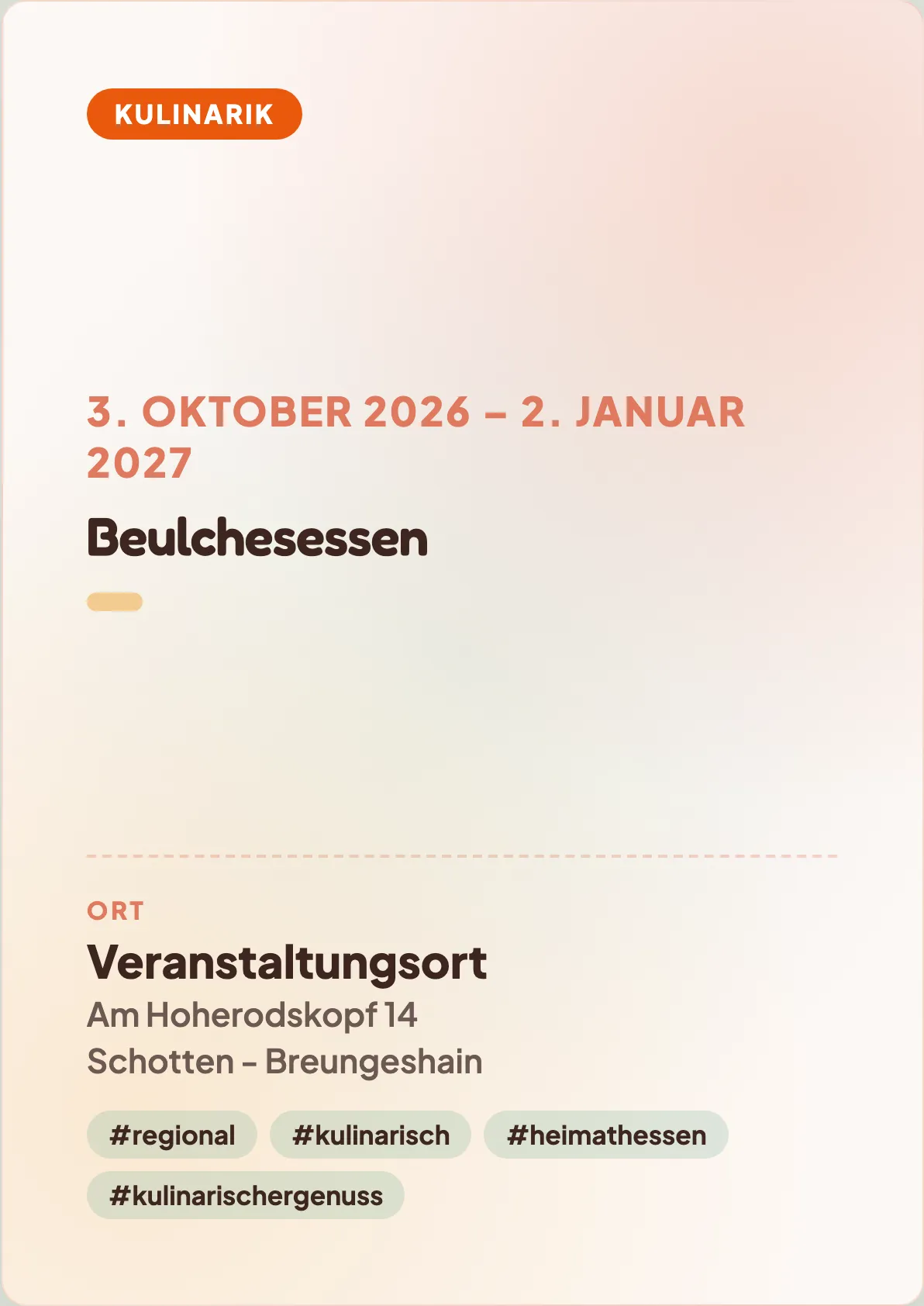 Veranstaltungsflyer