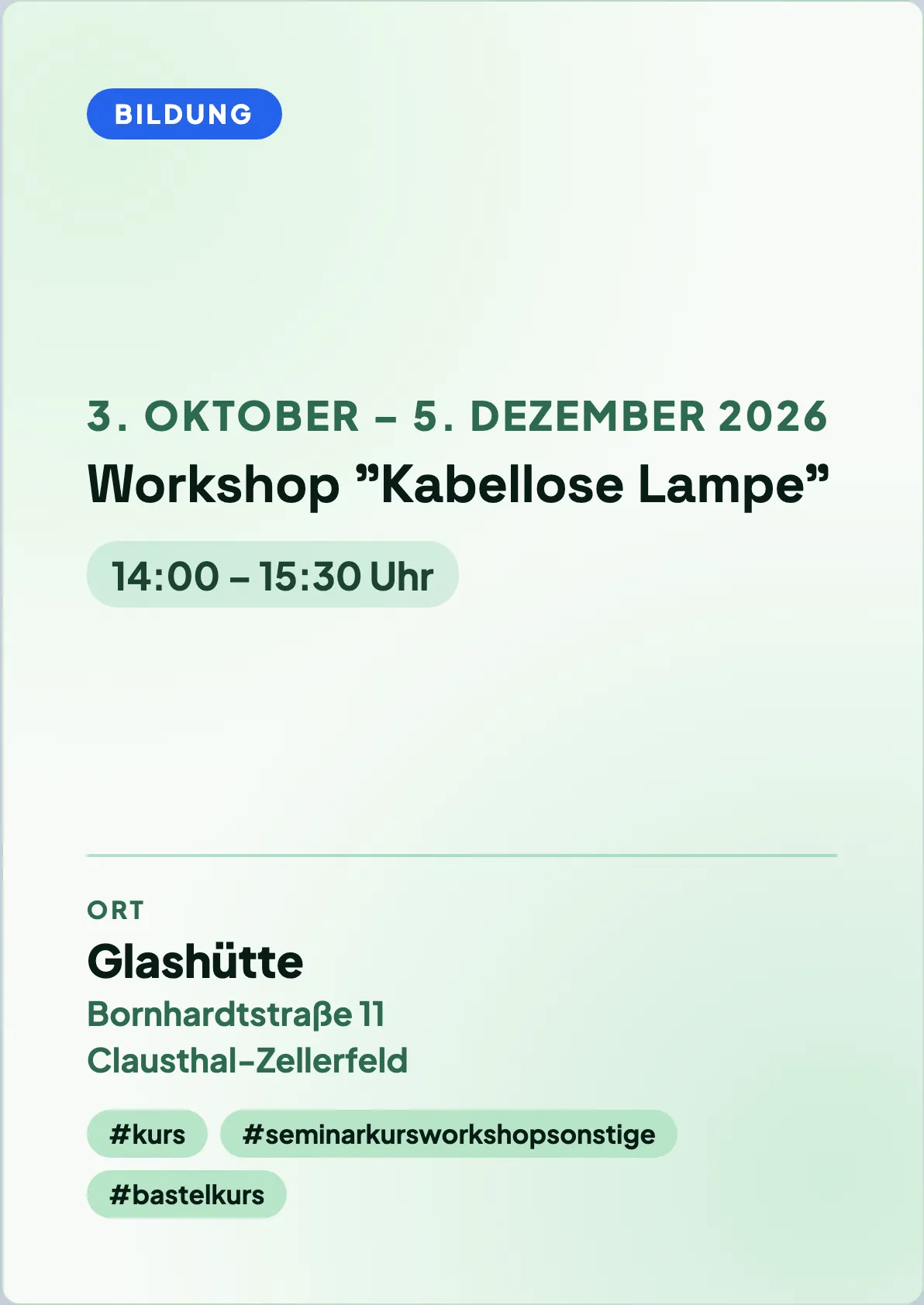 Veranstaltungsflyer